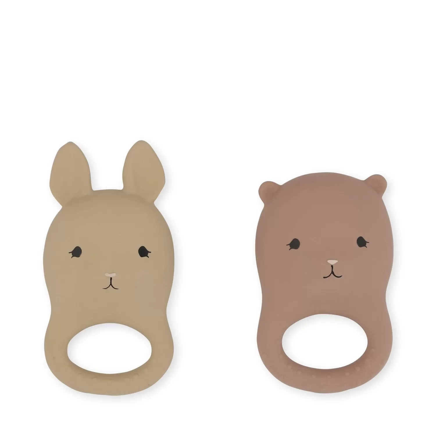 Konges Sløjd 2-Pak Bidering - Rabbit/Bear
