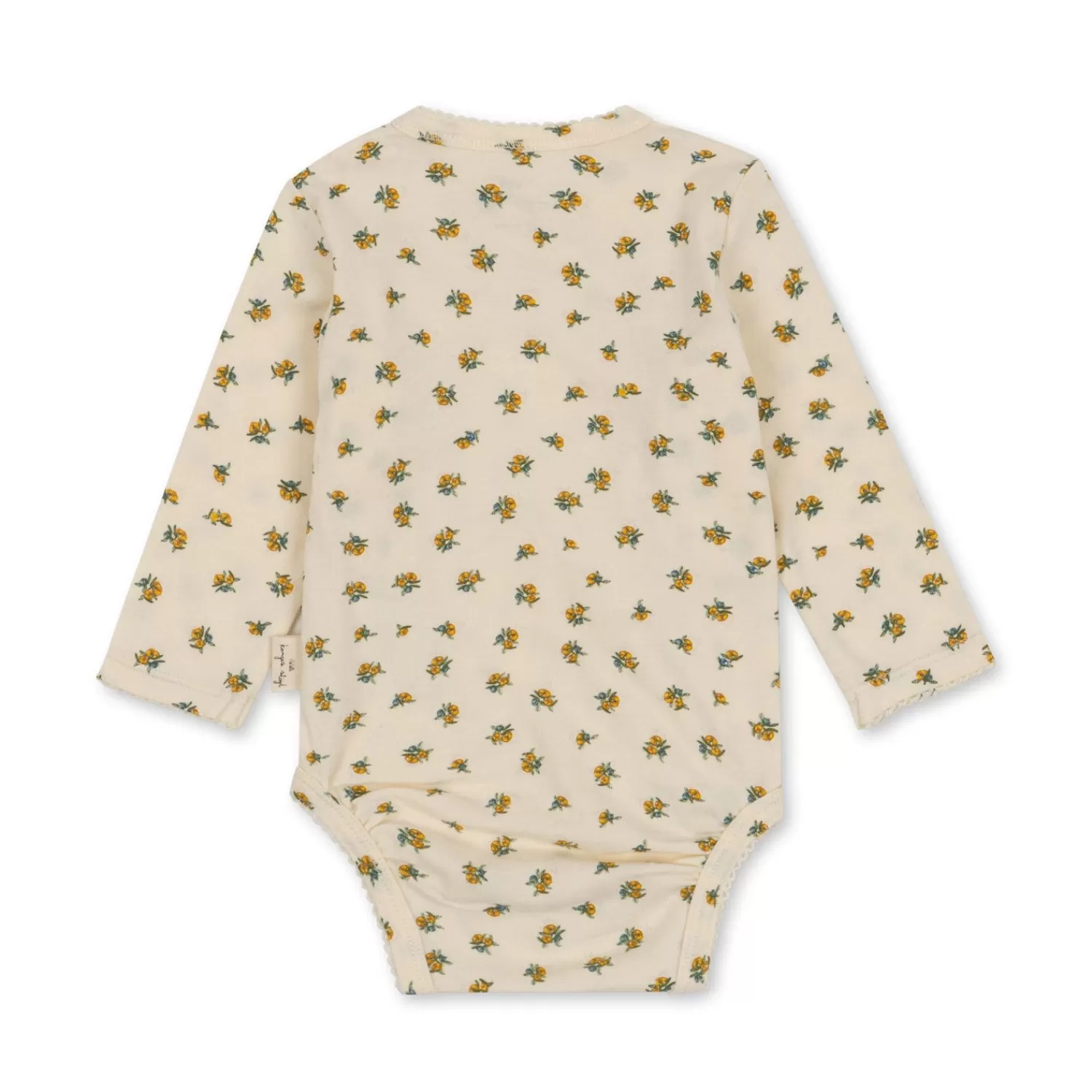 Born Konges Sløjd Basic Bodystocking Til Nyfodte - Peonia Limone