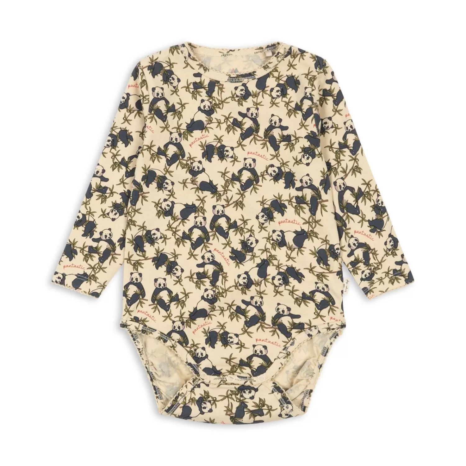 Born Konges Sløjd Basic Ls Bodystocking - Panda