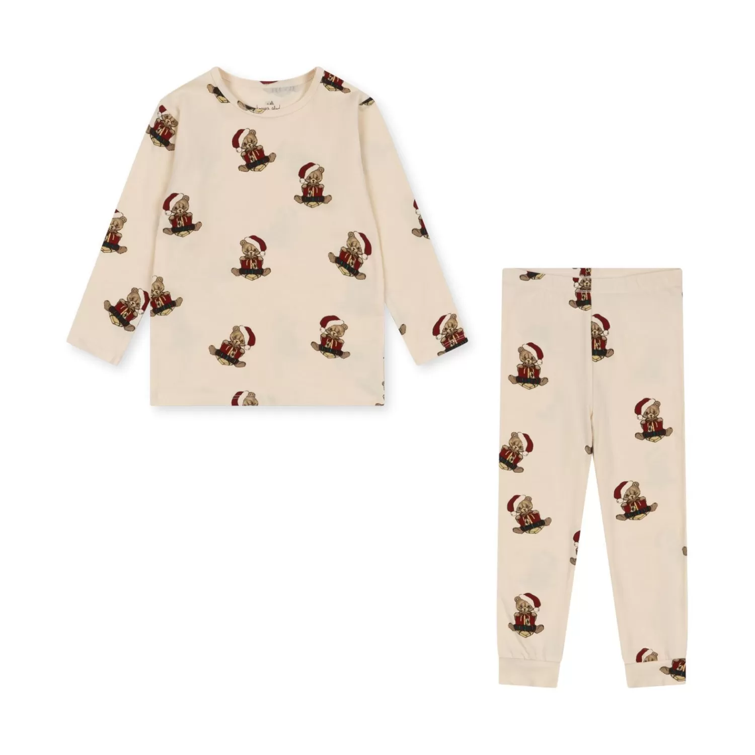 Born Konges Sløjd Basic Saet Med Bluse/Bukser - Christmas Teddy