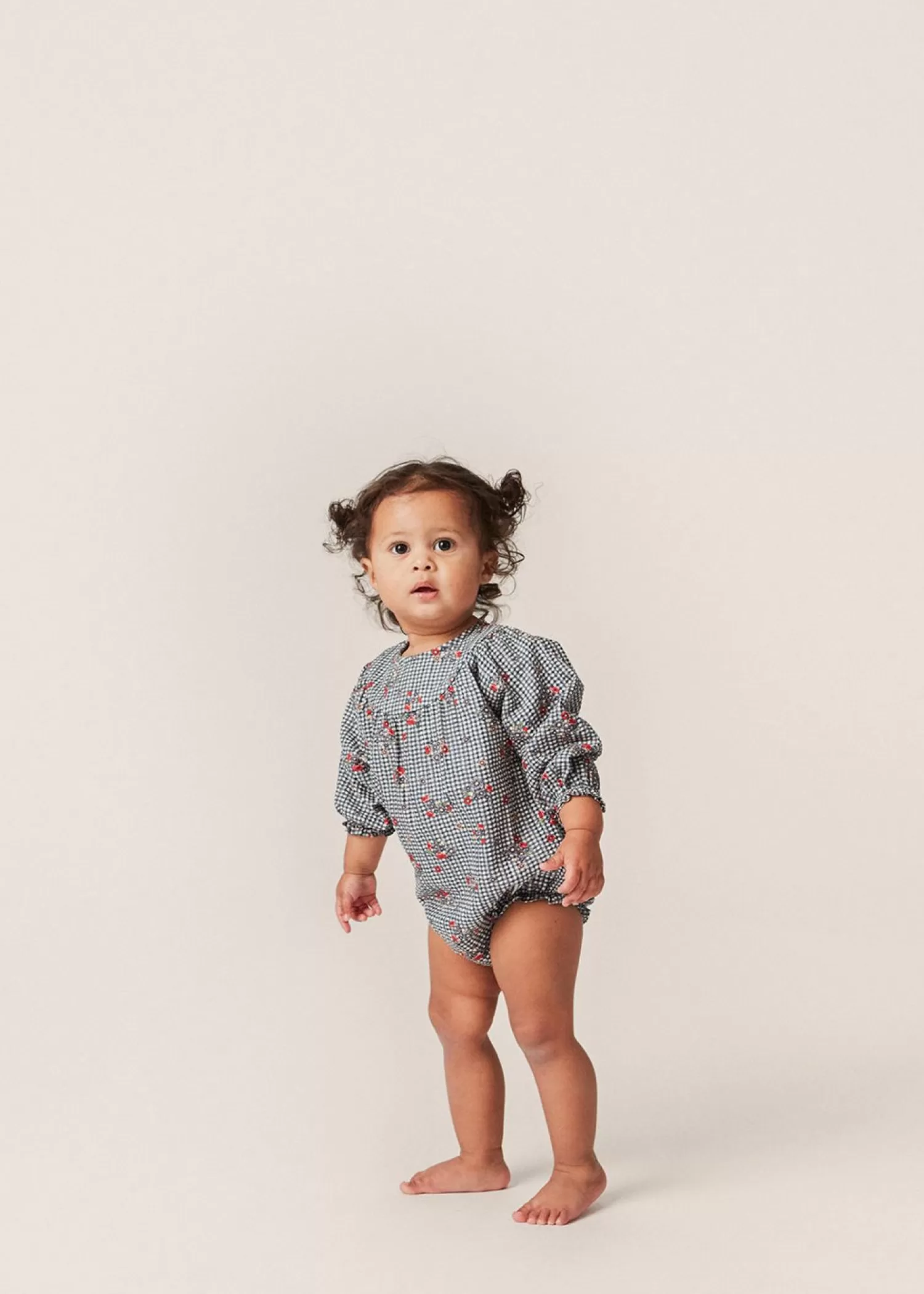 Born Konges Sløjd Bibi Romper - Blossom Check
