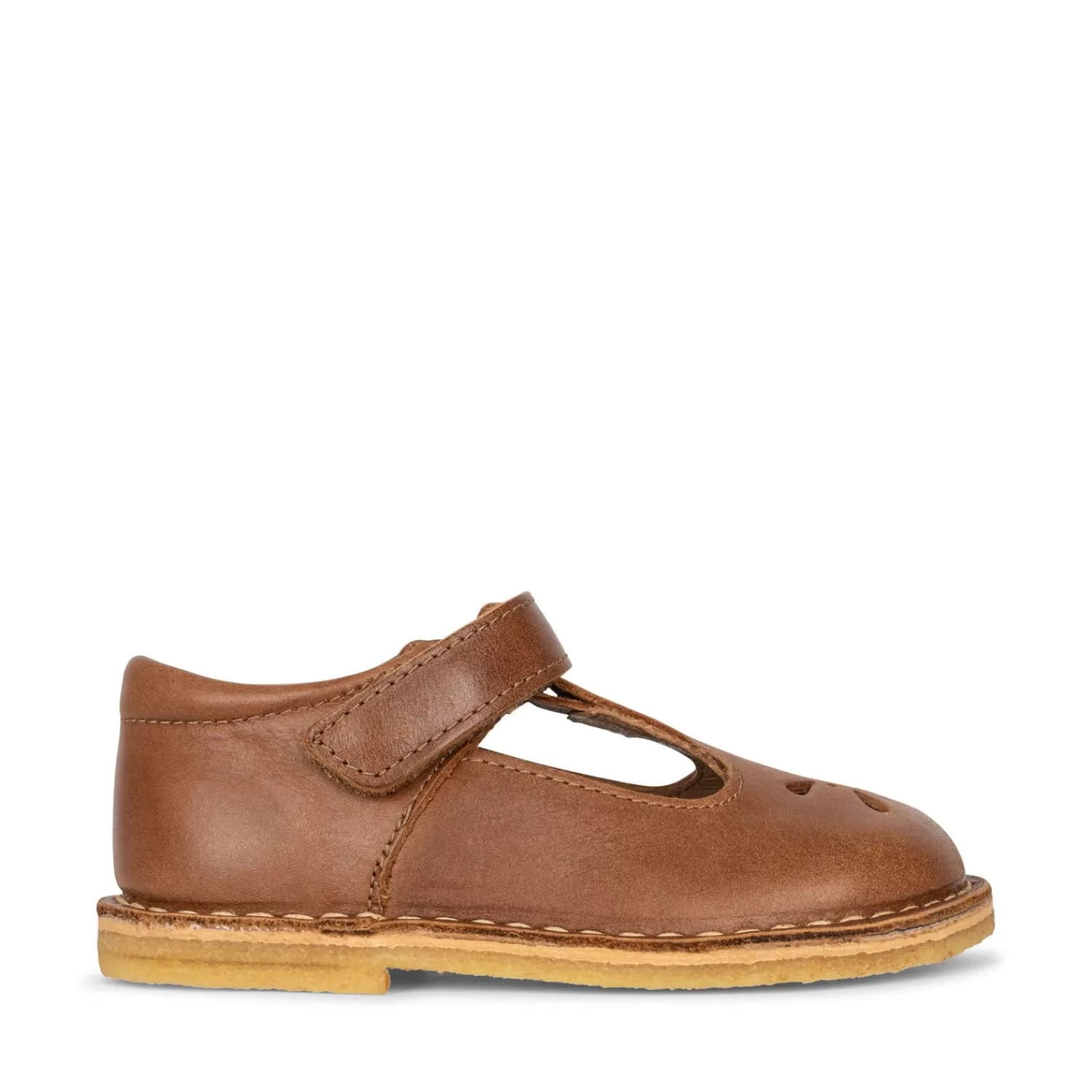 Born Konges Sløjd Chou Sandals Cutwork Leather - Cognac