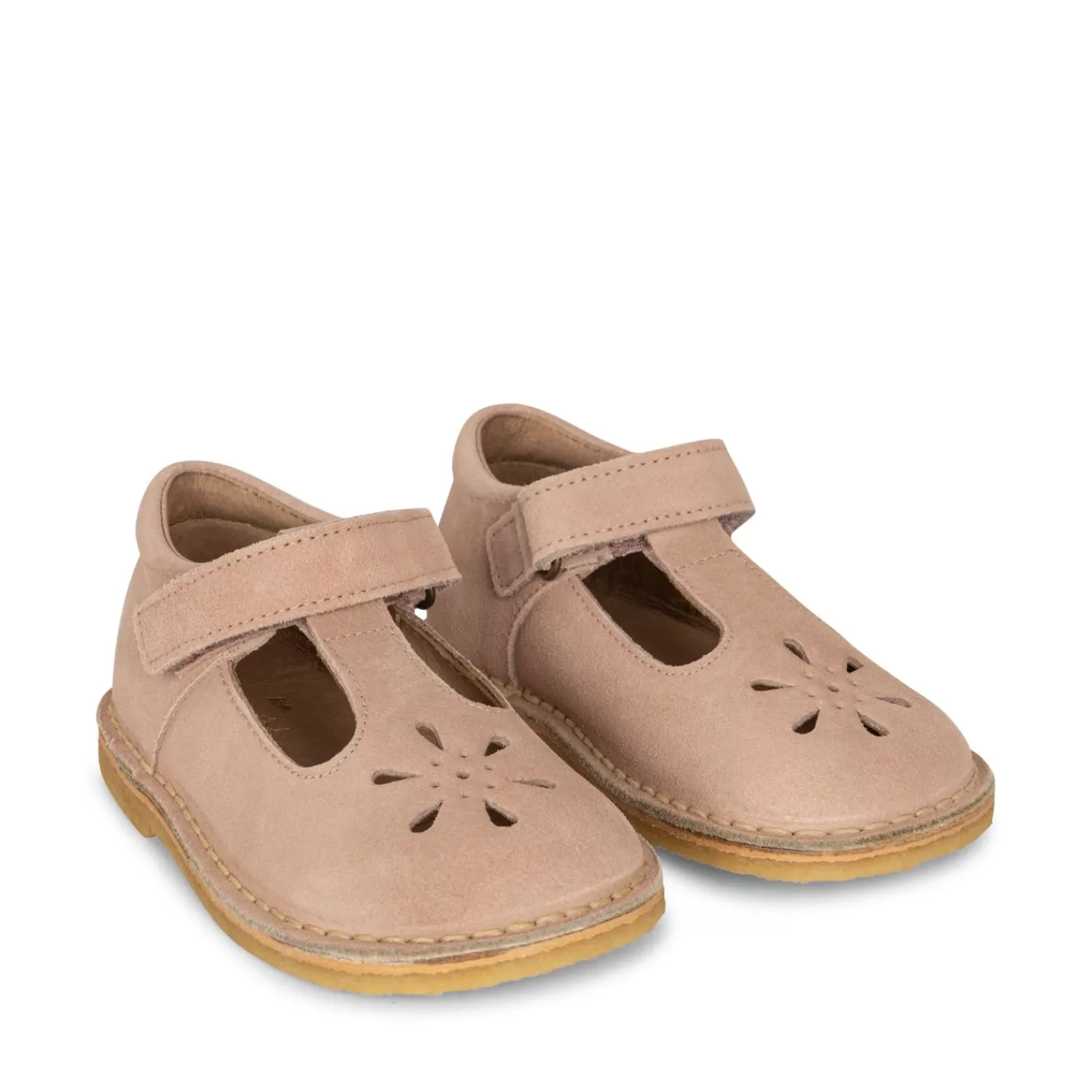 Born Konges Sløjd Chou Sandals Cutwork Suede - Dusty Pink