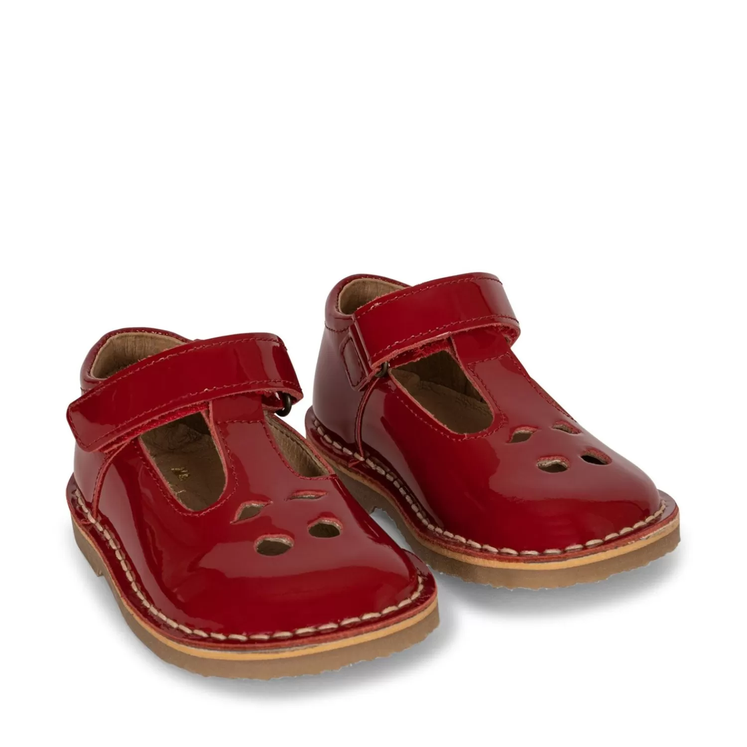 Born Konges Sløjd Chou Sandals Patent - Deep Red