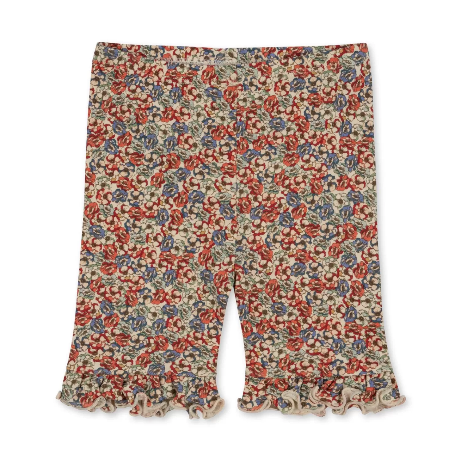 Born Konges Sløjd Classic Korte Leggings Med Flaeser - Rosier Rouge