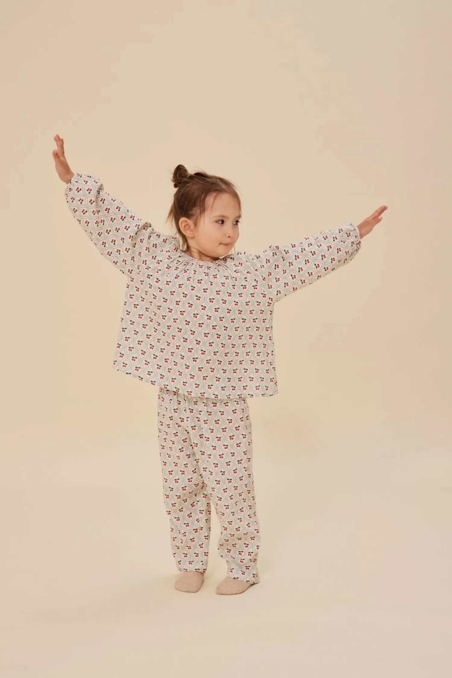 Born Konges Sløjd Coco Bluse - Cherry Motif