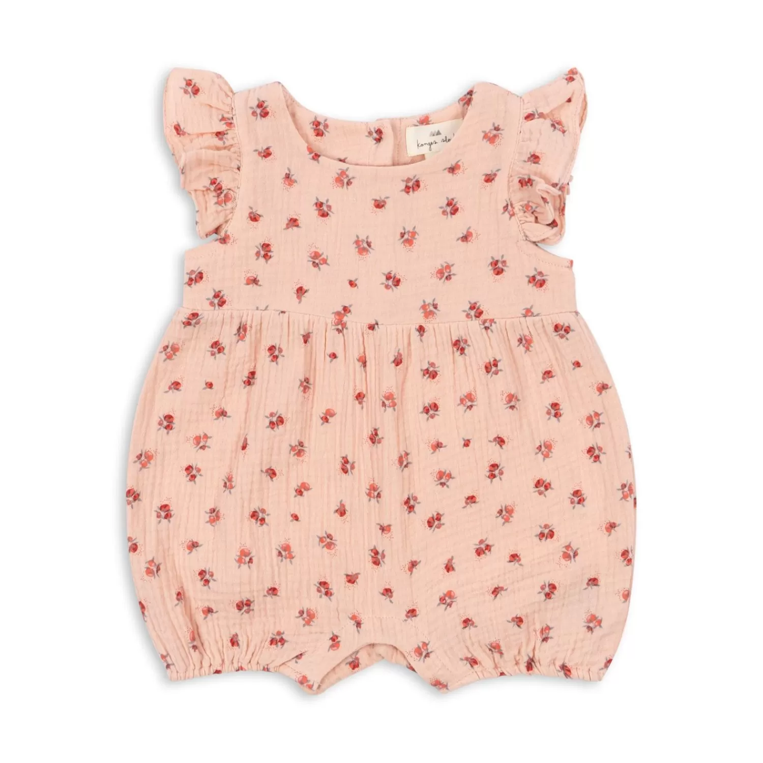 Born Konges Sløjd Coco Romper Med Flaeser - Peonia Pink