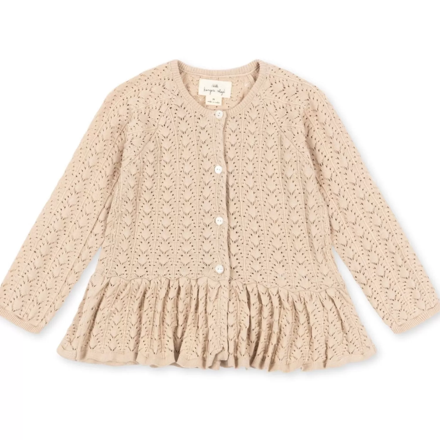 Born Konges Sløjd Cypres Strikcardigan - Light Rose