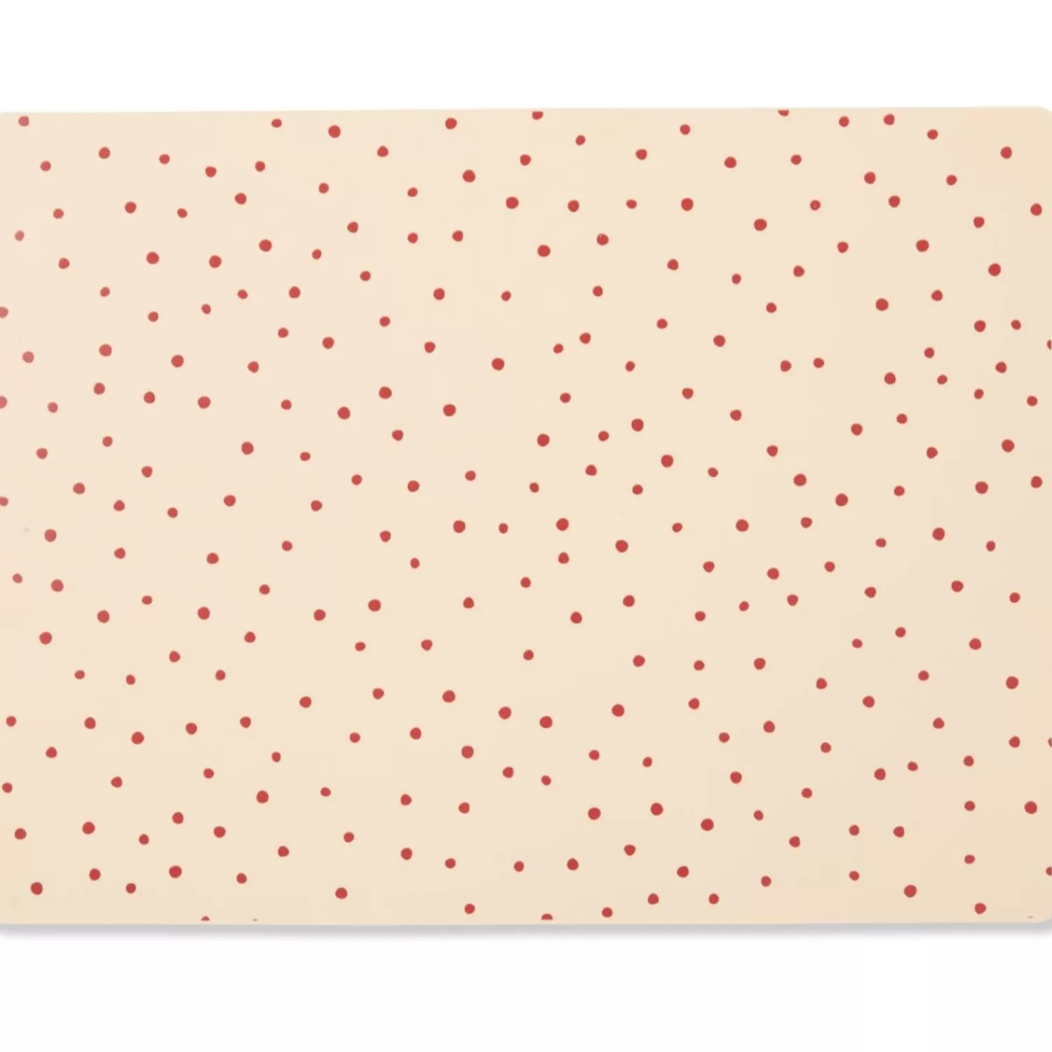 Konges Sløjd Daekkeserviet I Silikone - Raspberry/Red Dot