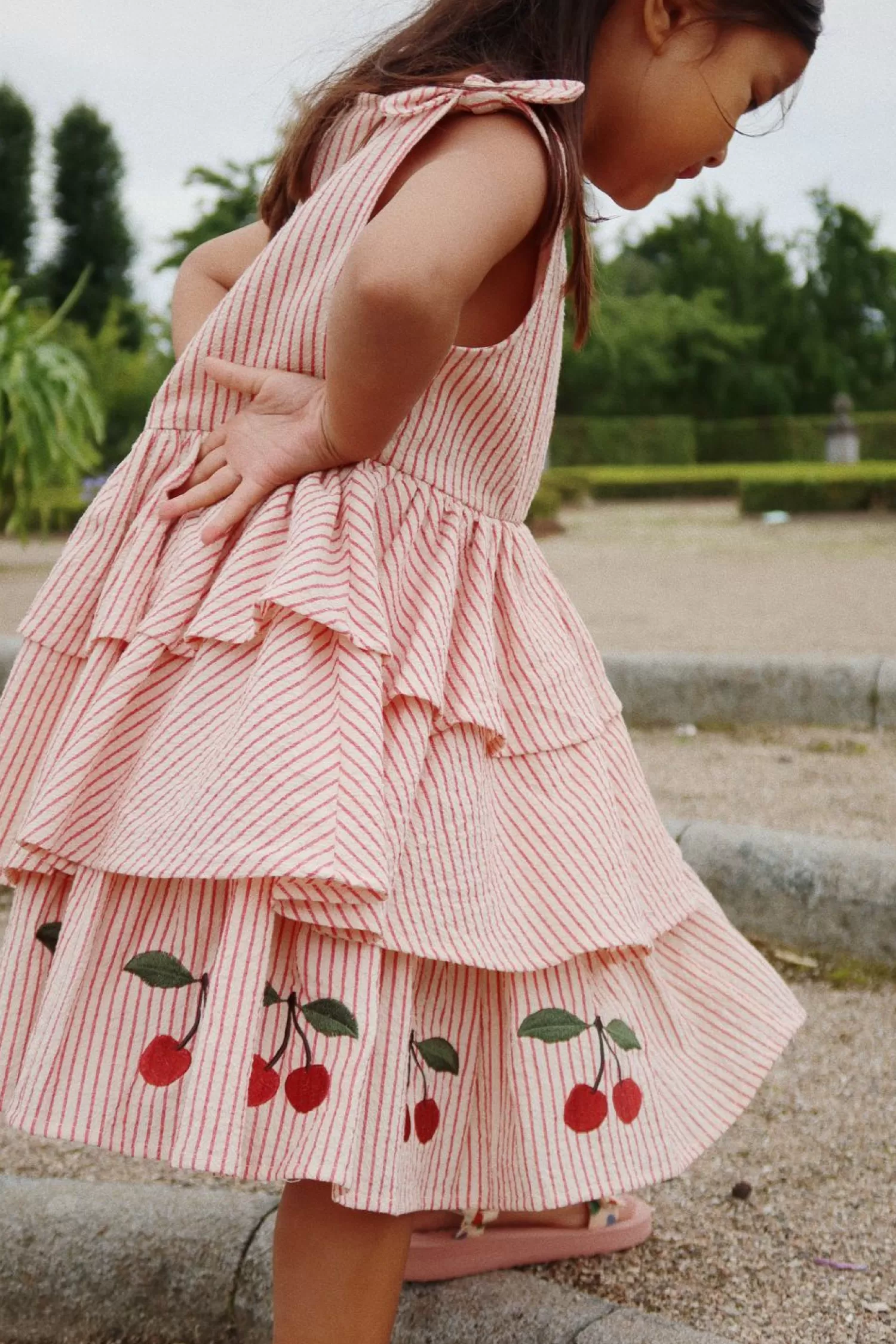 Born Konges Sløjd Ellie Kjole - Amour Stripe