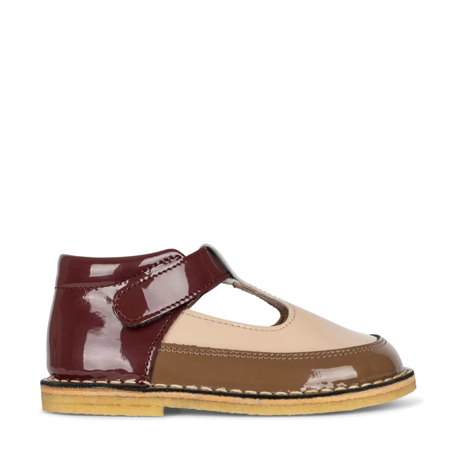 Born Konges Sløjd Esmee Sandals Block Patent - Tricolore