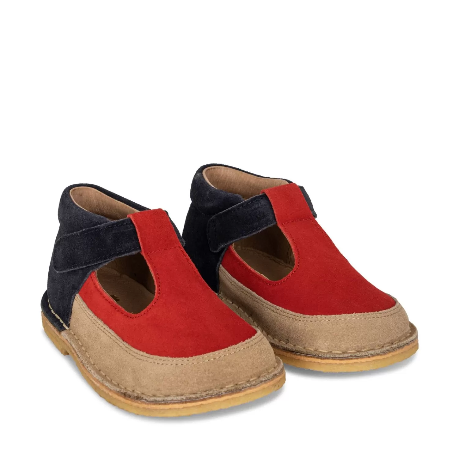 Born Konges Sløjd Esmee Sandals Block Suede - Tricolore