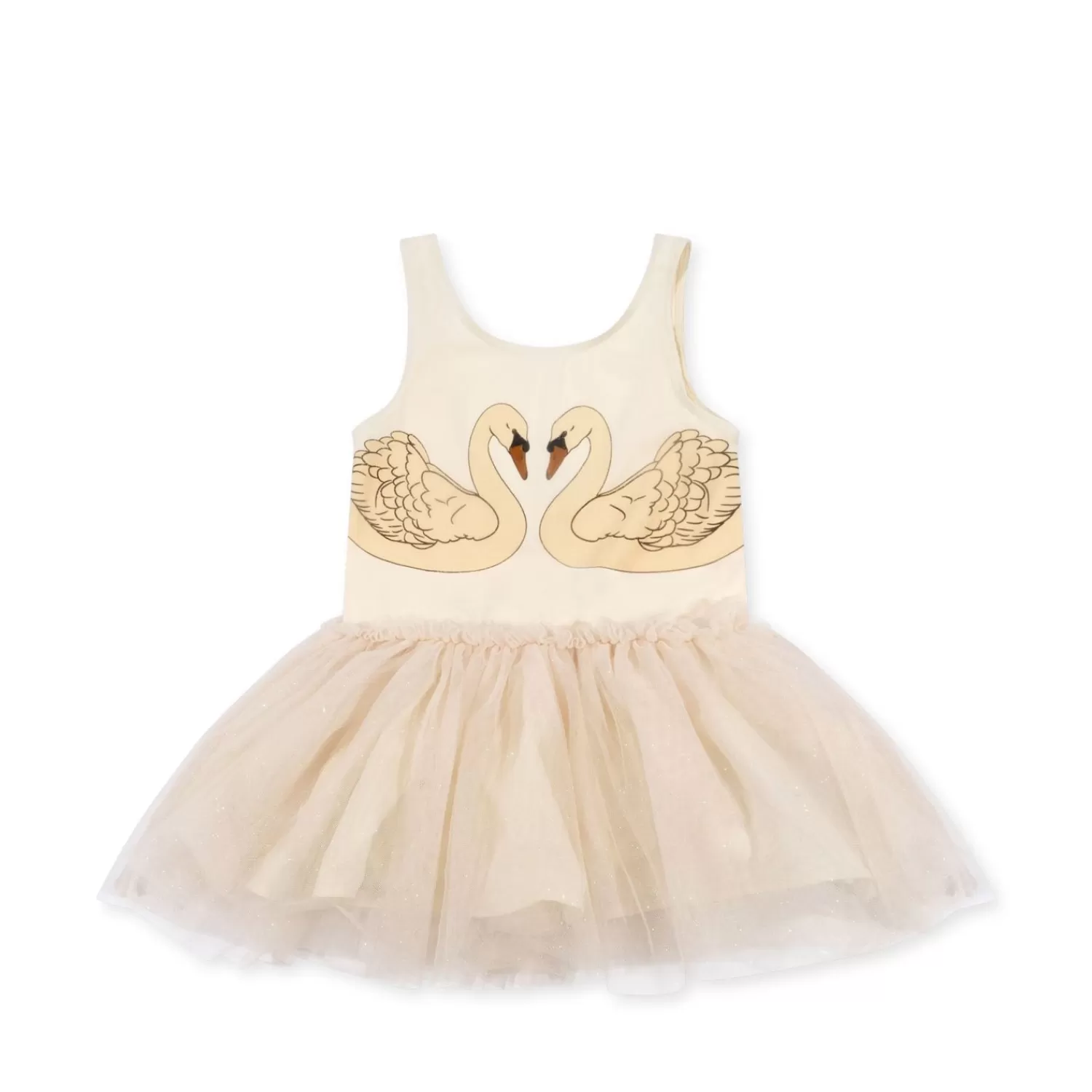 Born Konges Sløjd Fairy Ballerinakjole Med Stropper - Buttercream Glitter