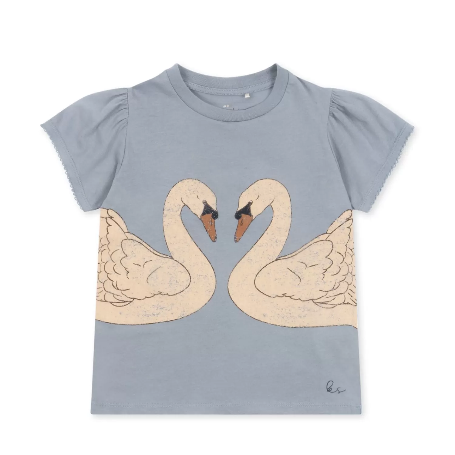 Born Konges Sløjd Famo T-Shirt Med Pufaermer - Tradewinds