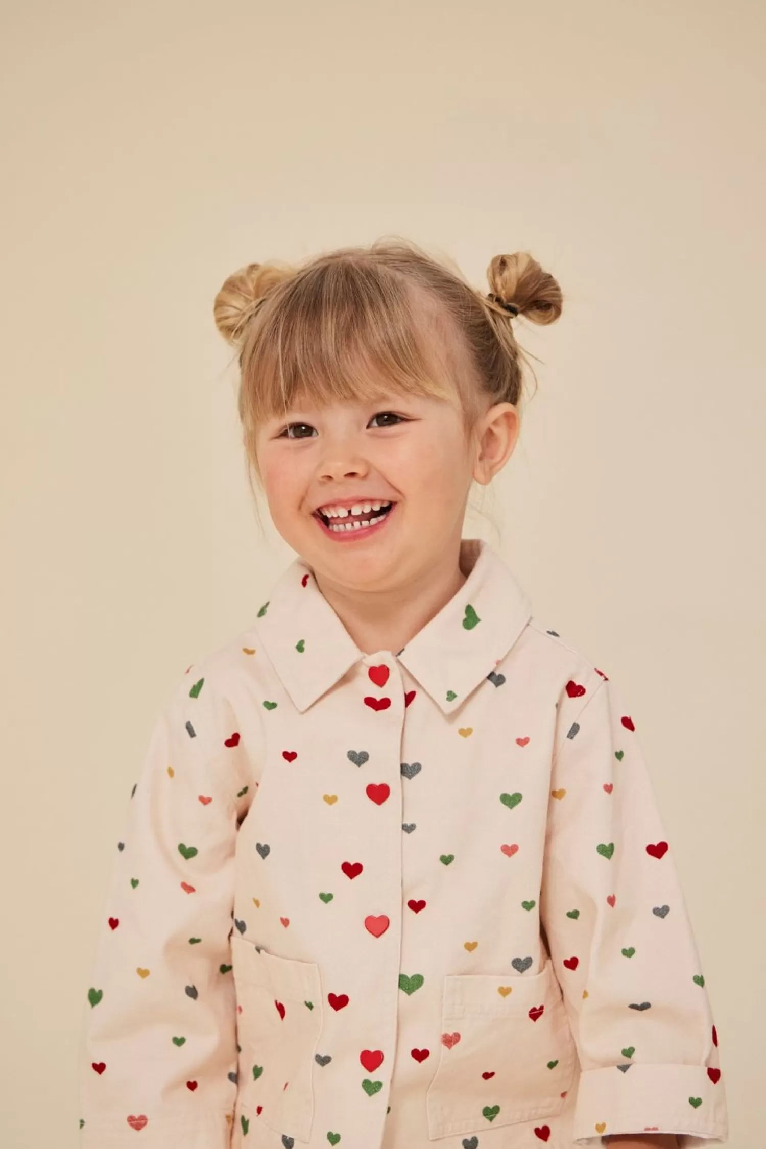 Born Konges Sløjd Fen Skjortejakke - Multi Heart Blush