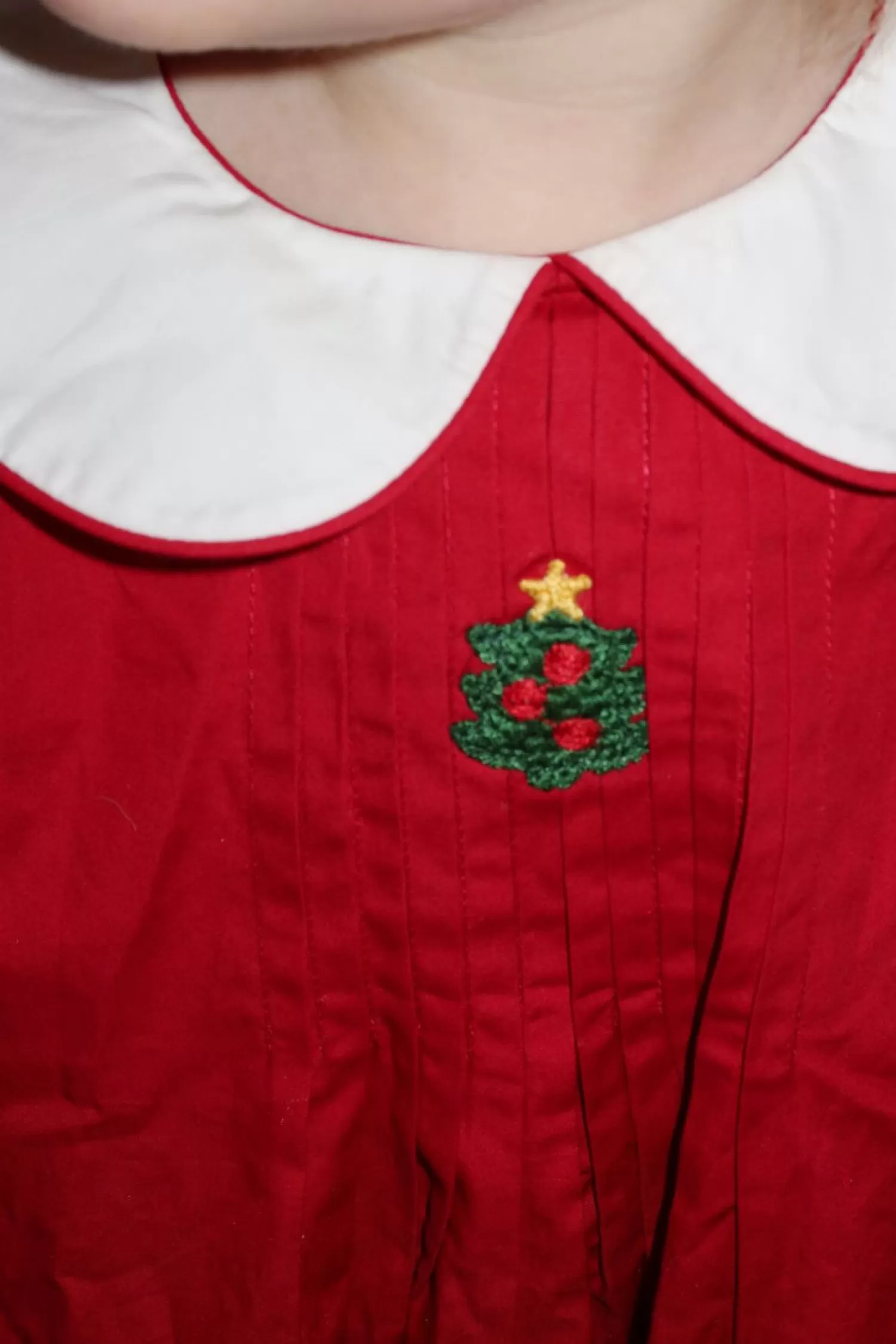 Born Konges Sløjd Festive Emeline Kjole - Savy Red