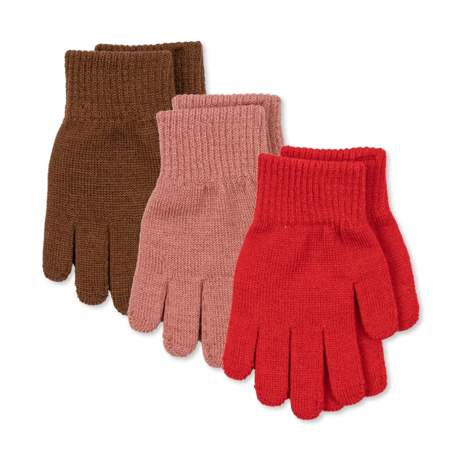 Born Konges Sløjd Filla Handsker - Rose/Pecan/Scarlet