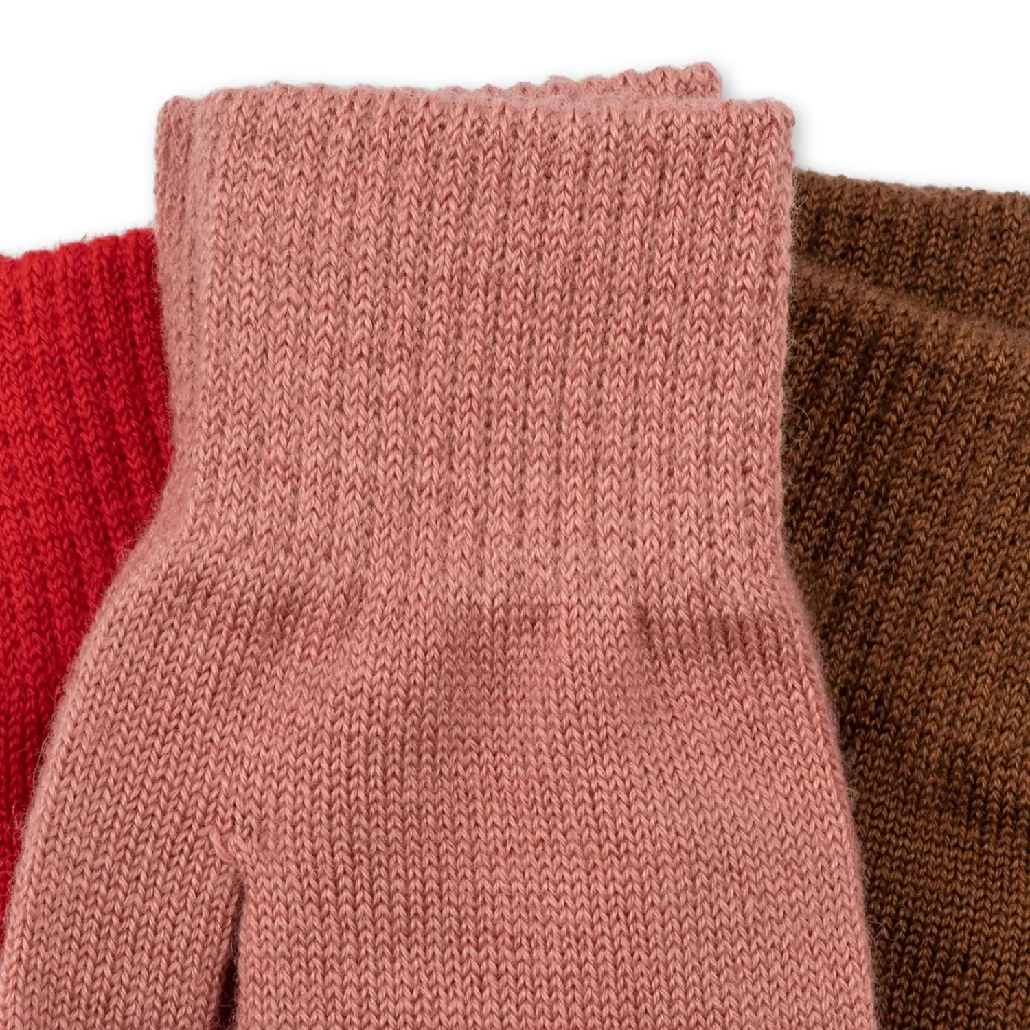 Born Konges Sløjd Filla Vanter - Rose/Pecan/Scarlet