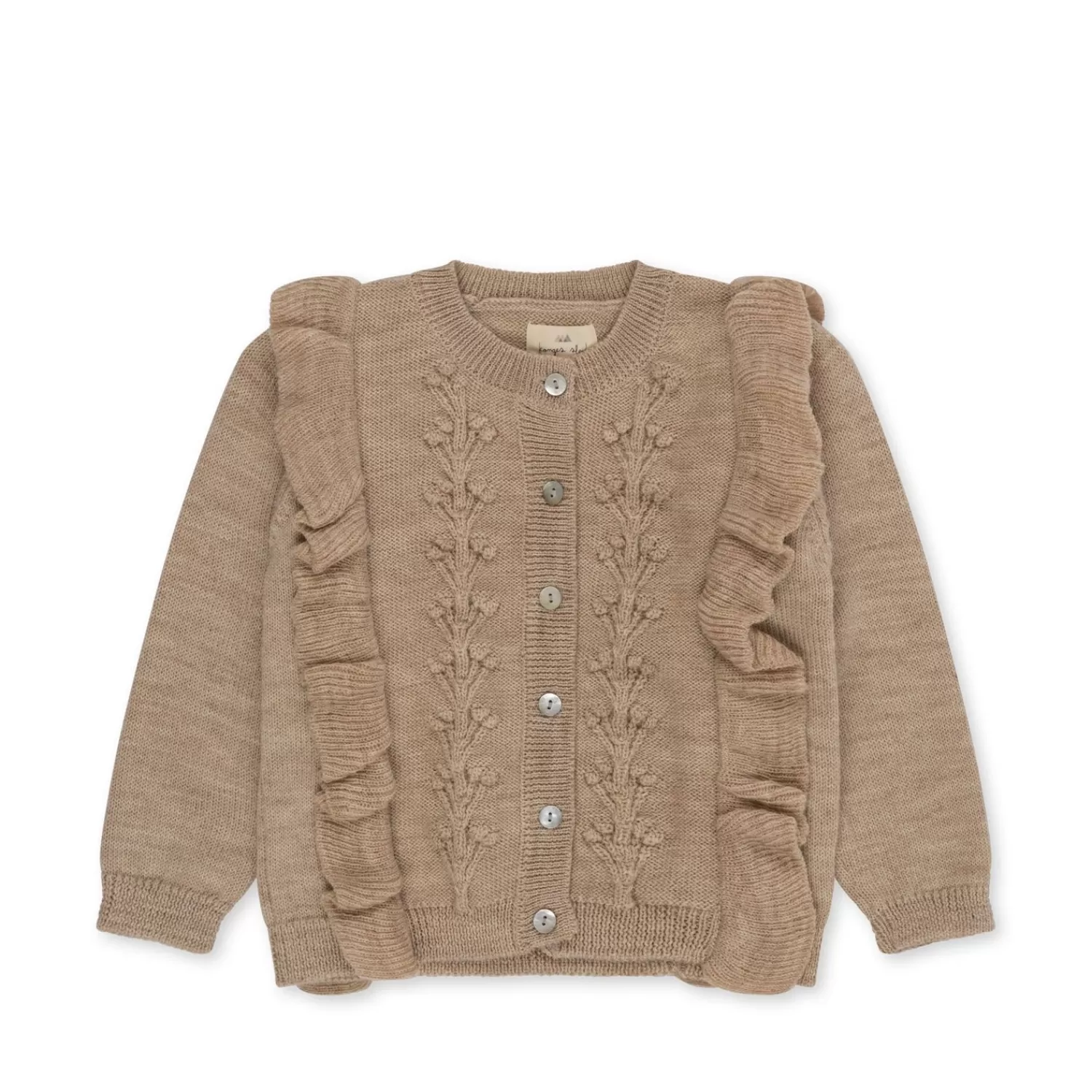 Born Konges Sløjd Fiol Cardigan Med Flaeser - Moonlight