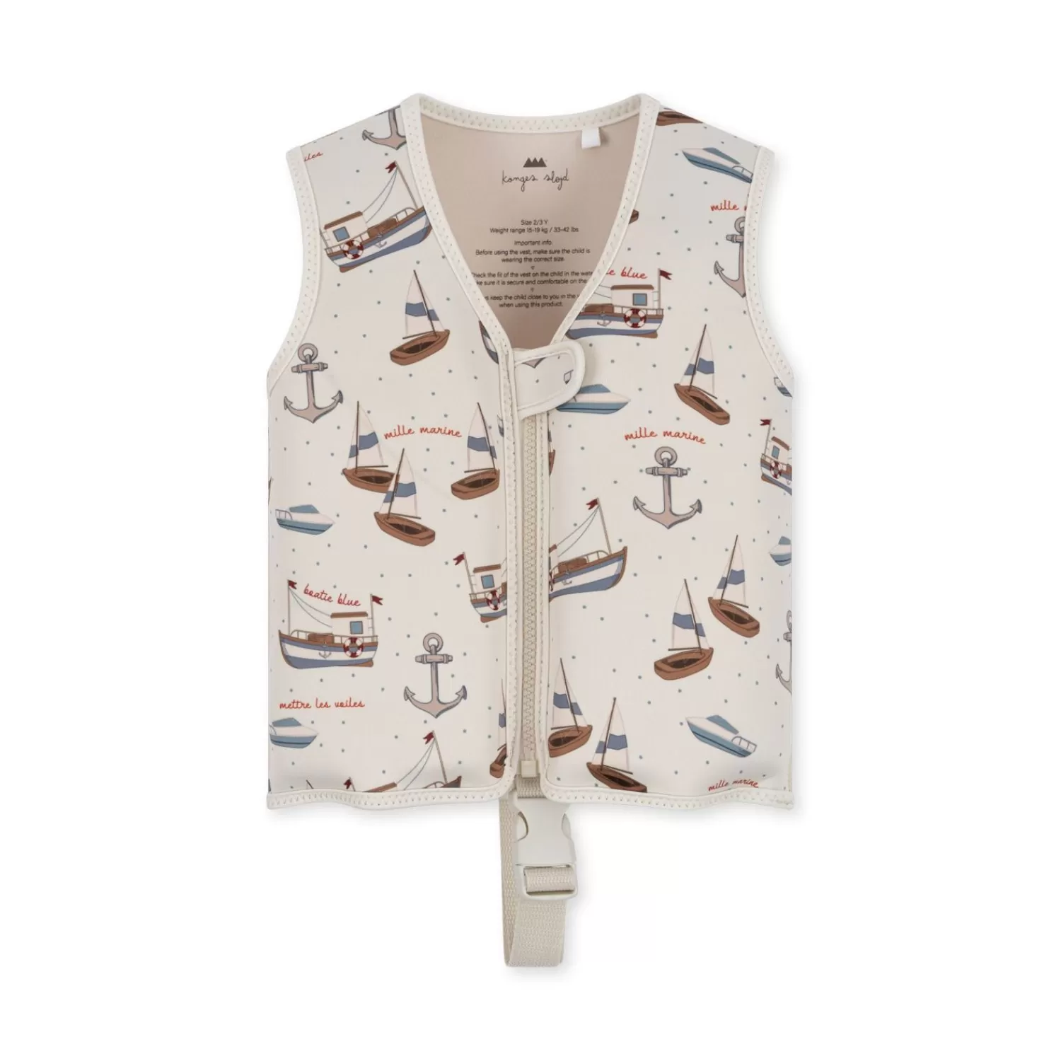 Born Konges Sløjd Flydevest I Neopren - Sail Away
