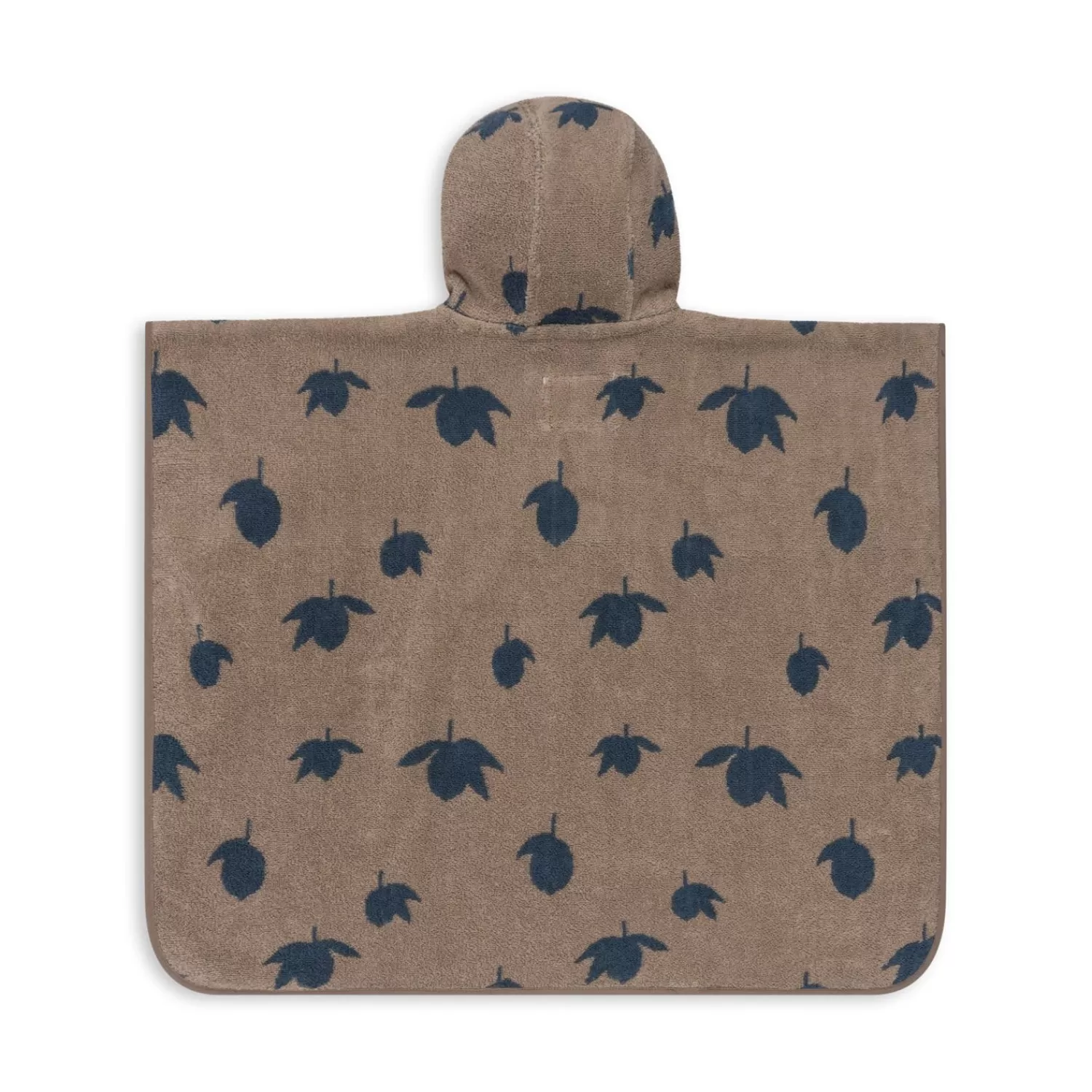 Konges Sløjd Frotteponcho Med Jacquardmonster - Lemon