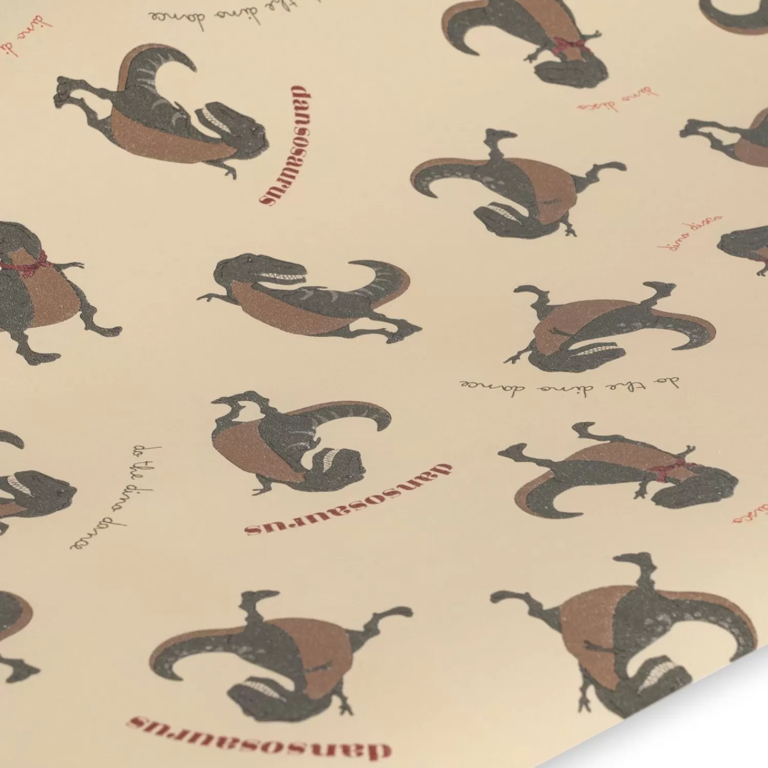 Konges Sløjd Gavepapir, - Dansosaurus