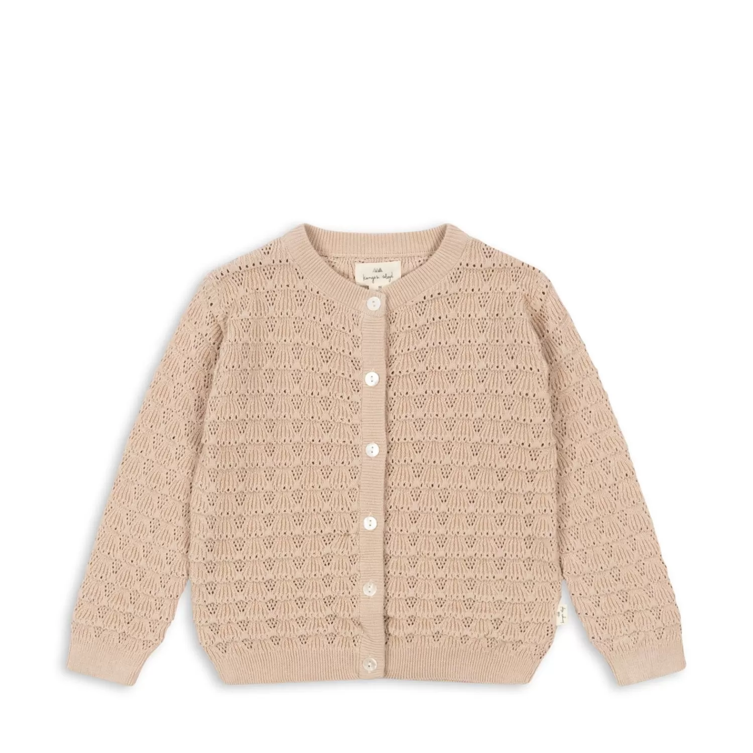 Born Konges Sløjd Iris Strikcardigan - Powder Puff