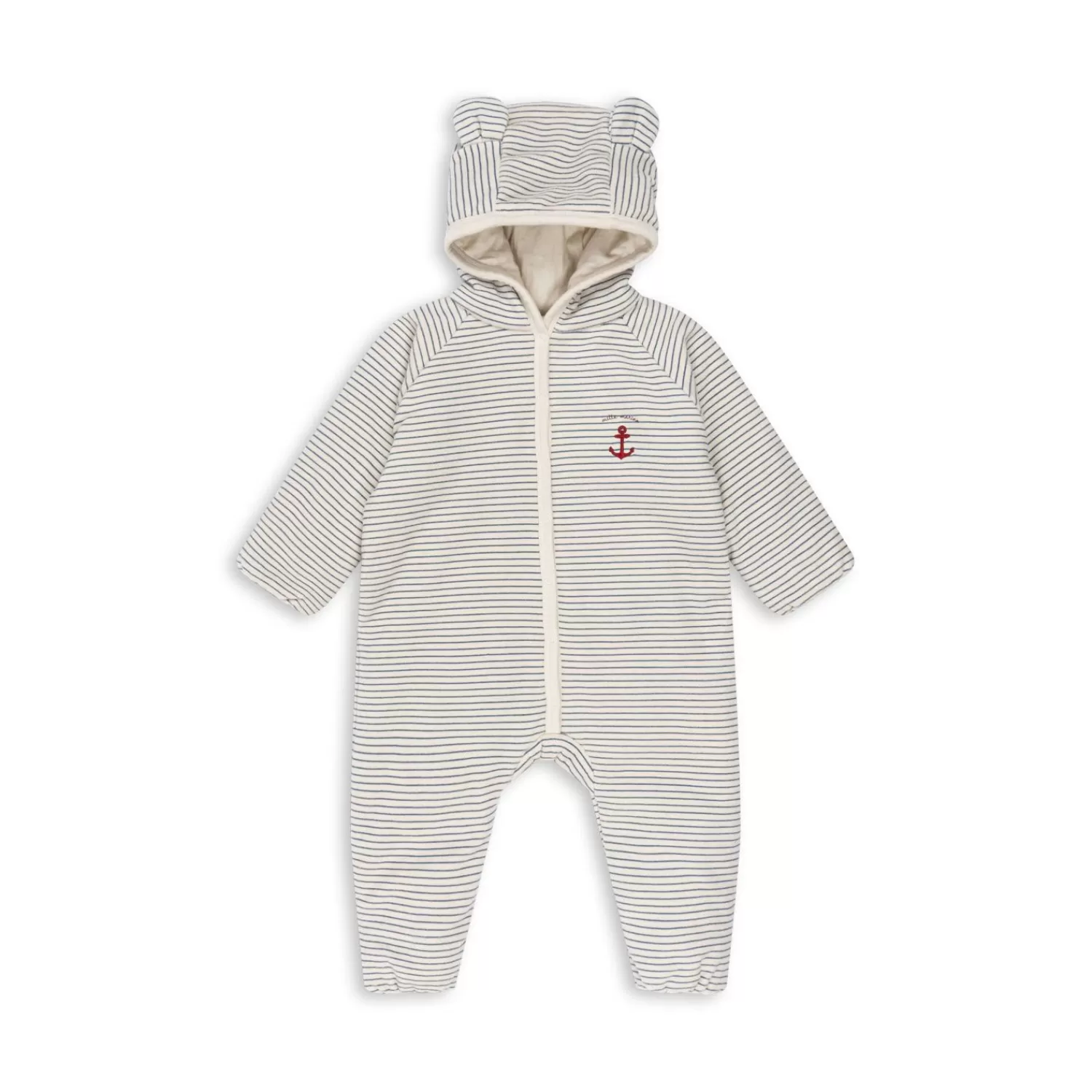 Born Konges Sløjd Itty Heldragt Med Haette - Stripe Bluie