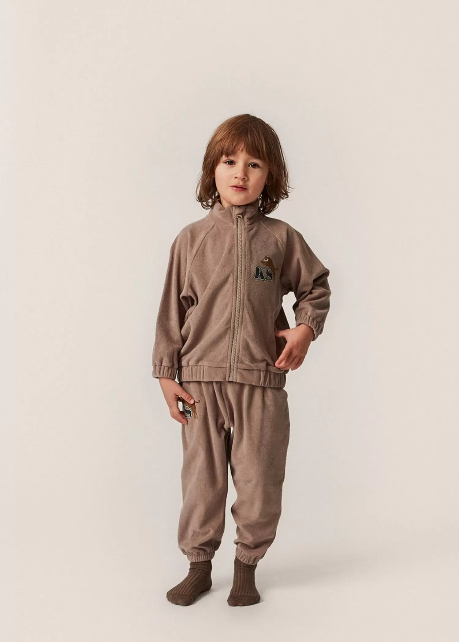 Born Konges Sløjd Itty Joggingbukser - Desert Taupe