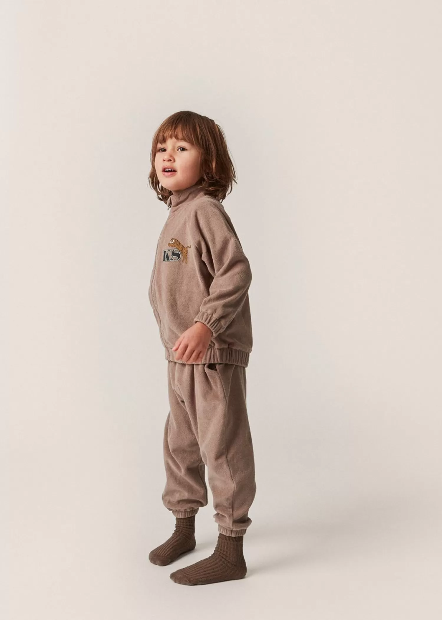 Born Konges Sløjd Itty Joggingbukser - Desert Taupe