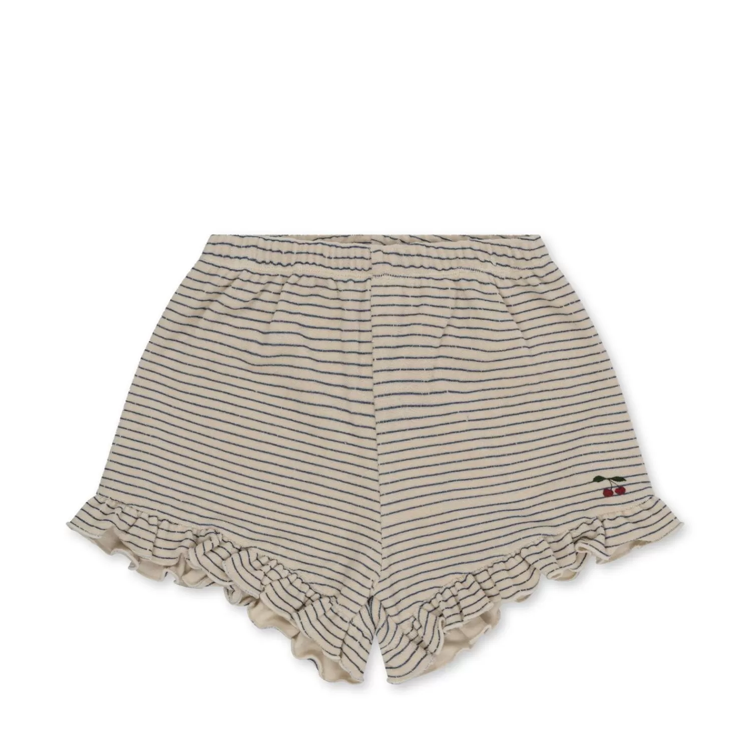 Born Konges Sløjd Itty Shorts Med Flaeser - Stripe Bluie