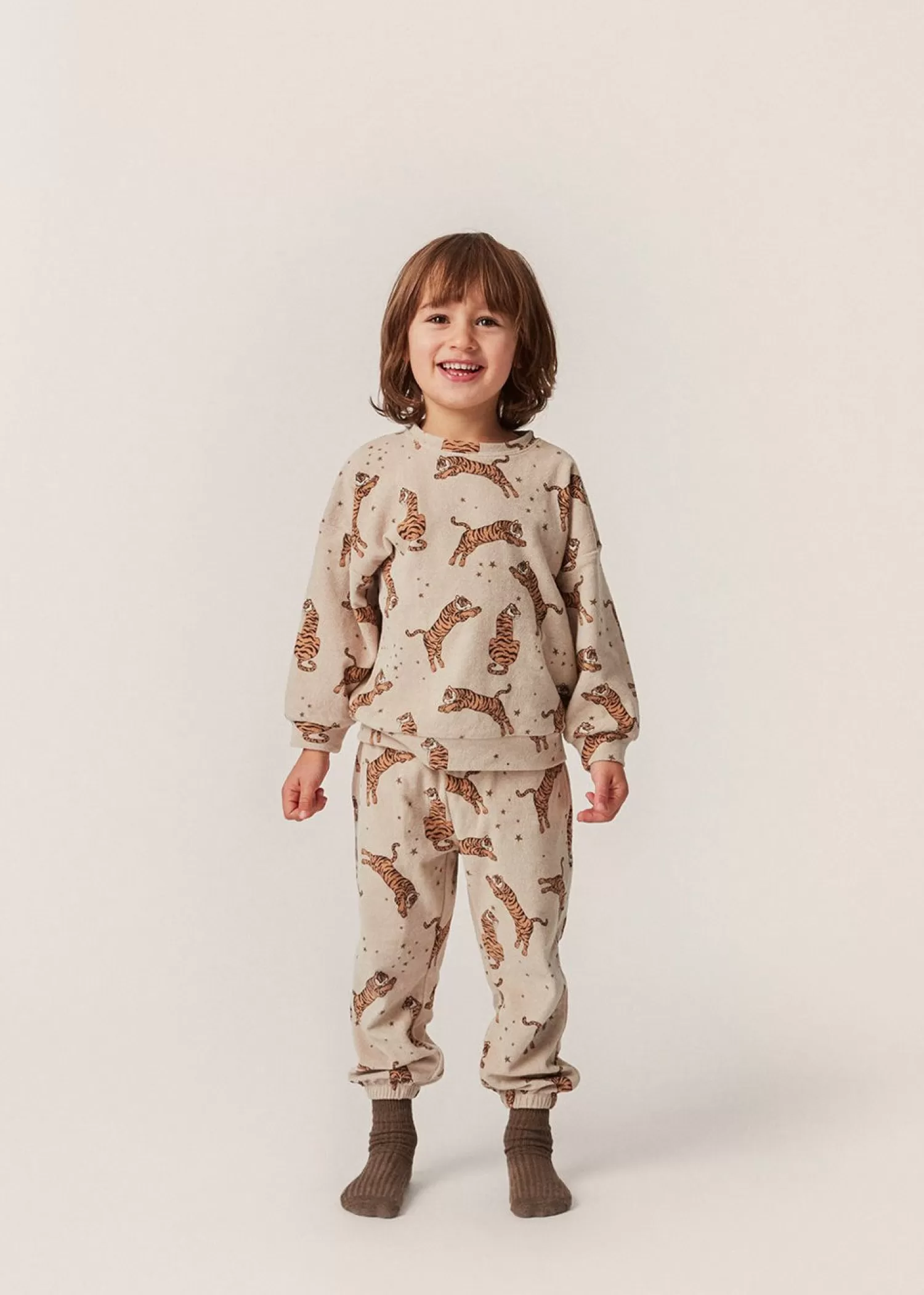 Born Konges Sløjd Itty Sweatshirt - Tiger Sand