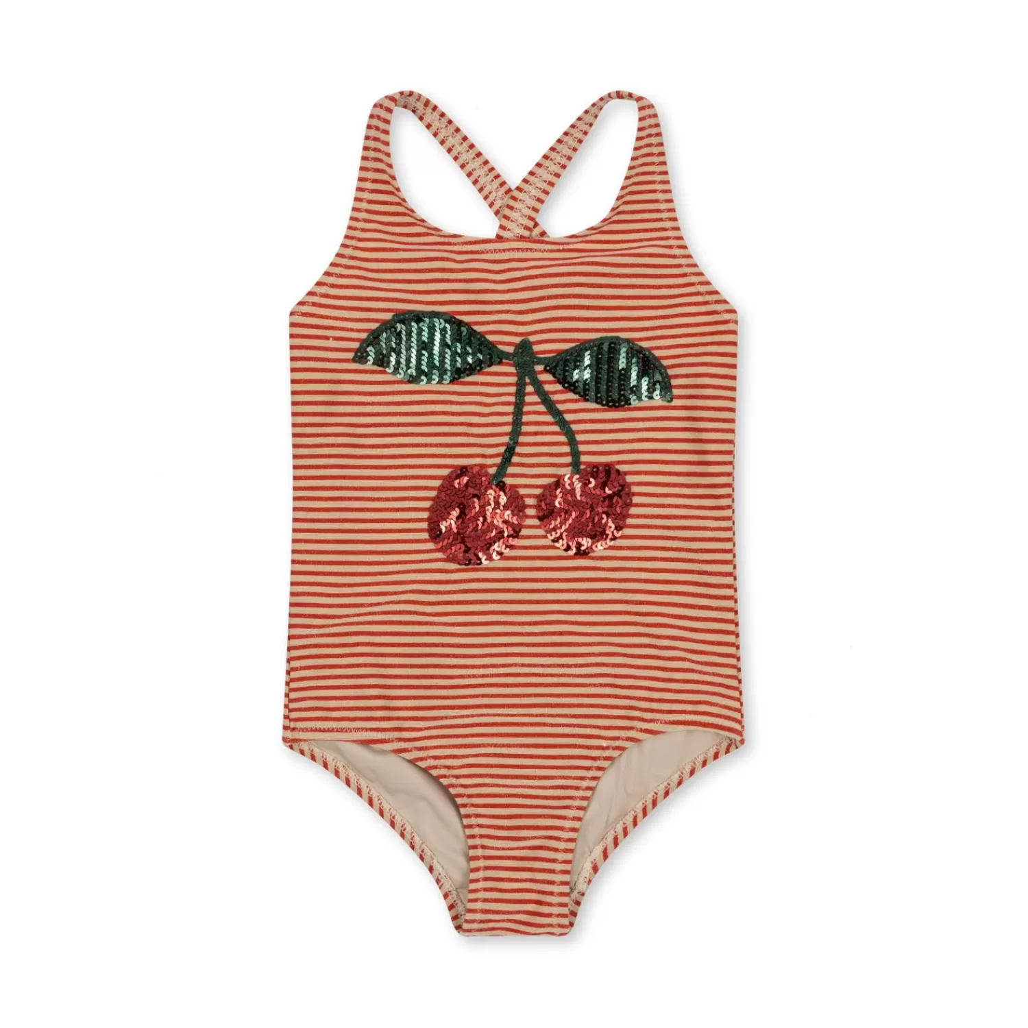 Born Konges Sløjd Jade Badedragt - Glitter Stripe