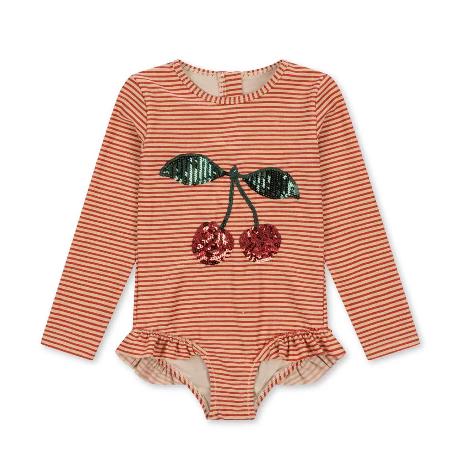 Born Konges Sløjd Jade Ls Badedragt - Glitter Stripe