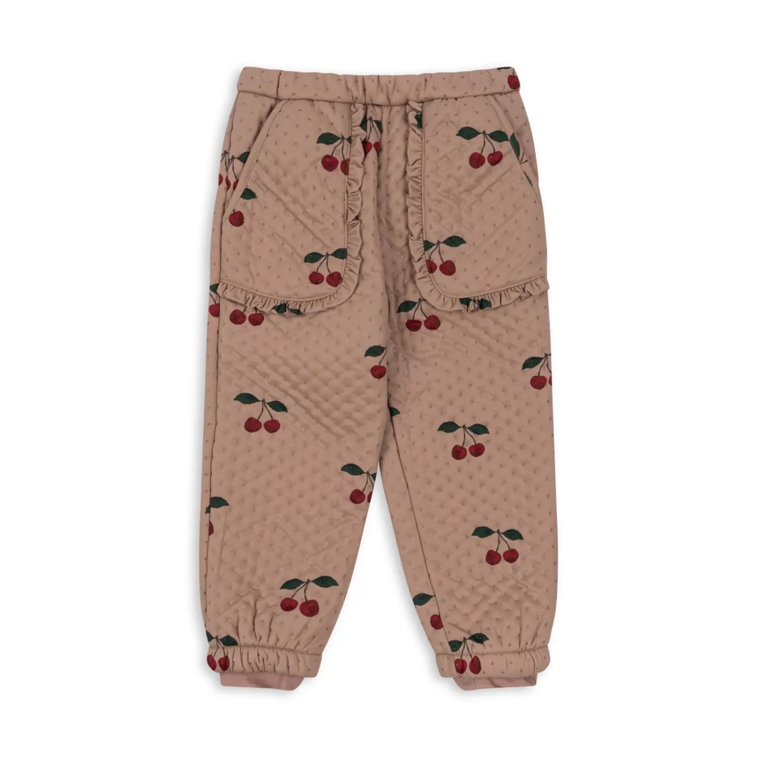 Born Konges Sløjd Jersey Termobukser Med Flaeser - Ma Grande Cerise Blush