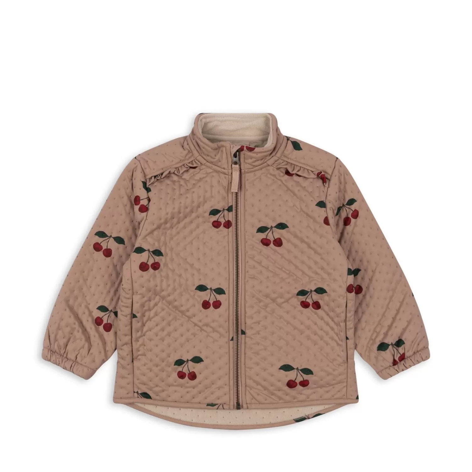 Born Konges Sløjd Jersey Termojakke Med Flaeser - Ma Grande Cerise Blush