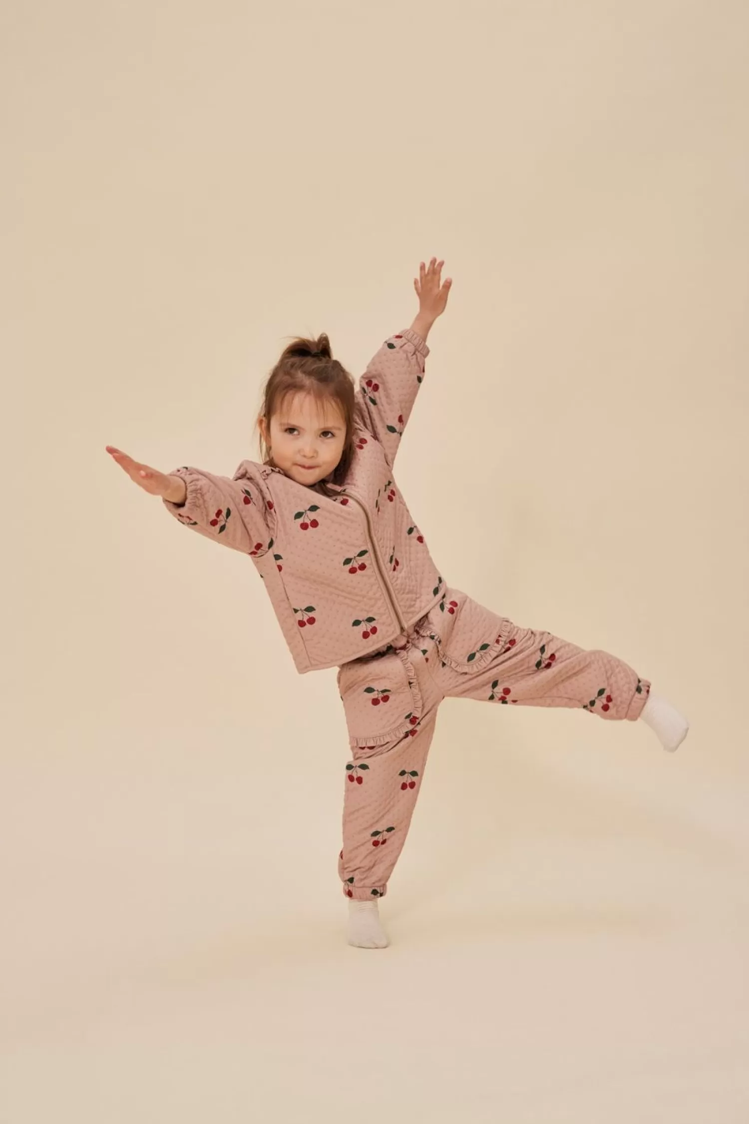 Born Konges Sløjd Jersey Termojakke Med Flaeser - Ma Grande Cerise Blush