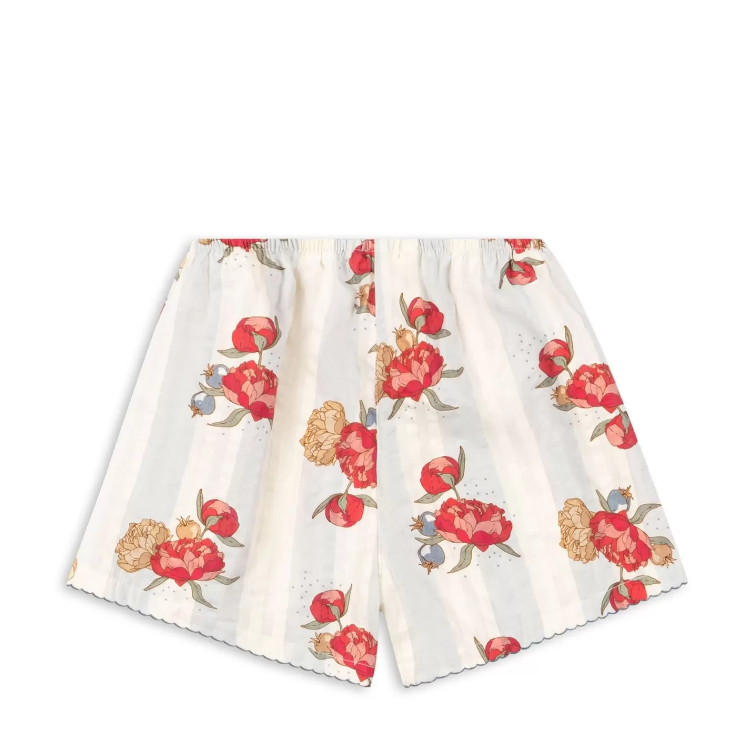 Born Konges Sløjd Kim Shorts Med Slids - Peony Stripe