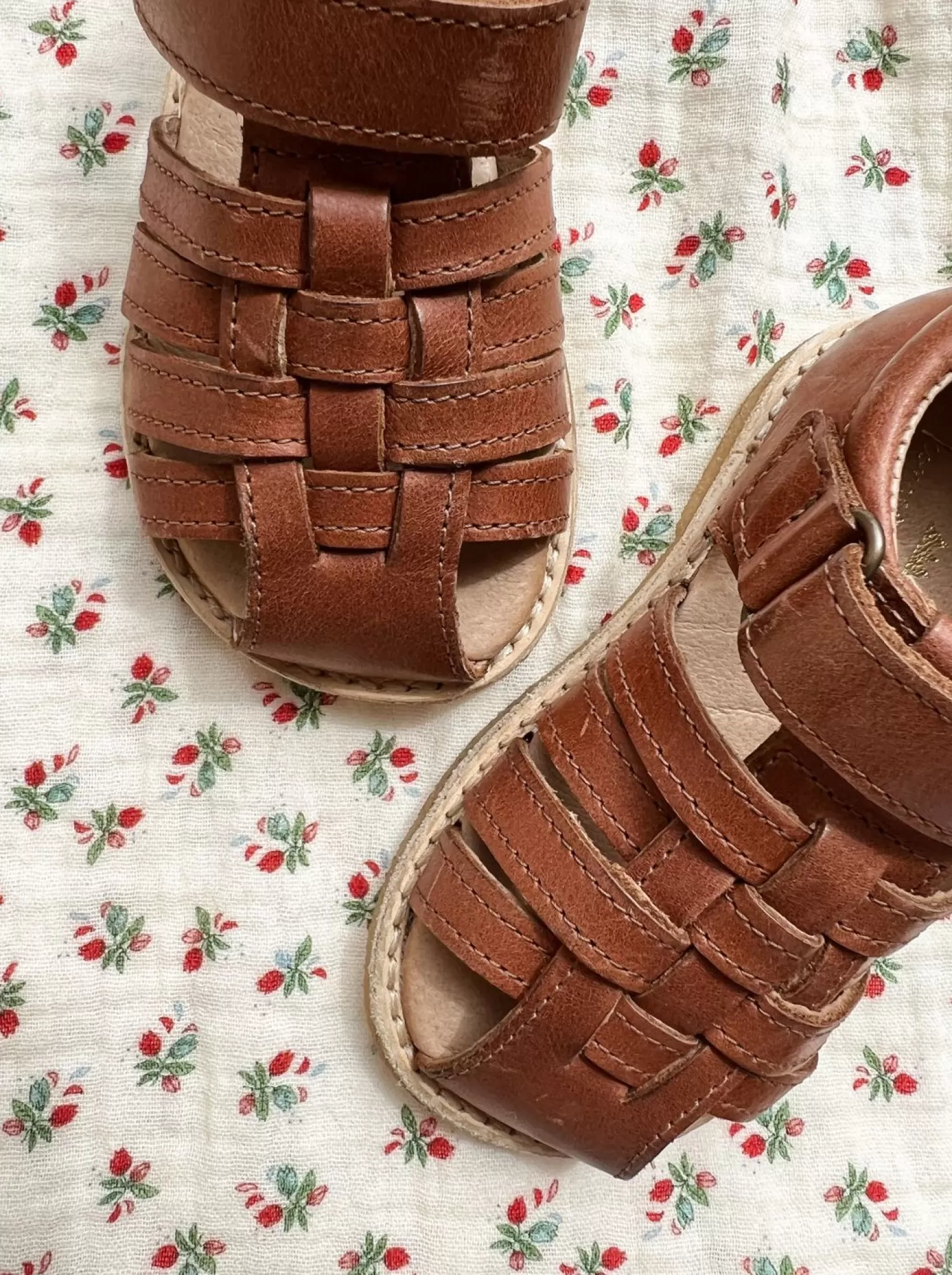 Born Konges Sløjd Lapinou Strap Sandals - Cognac