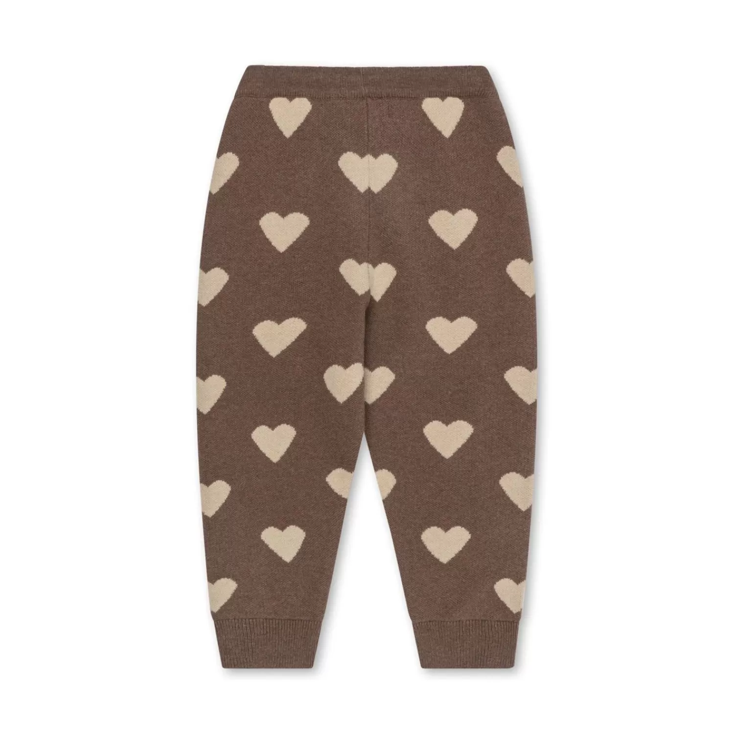 Born Konges Sløjd Lapis Jacquard Strik Bukser - Bunny Brown Melange