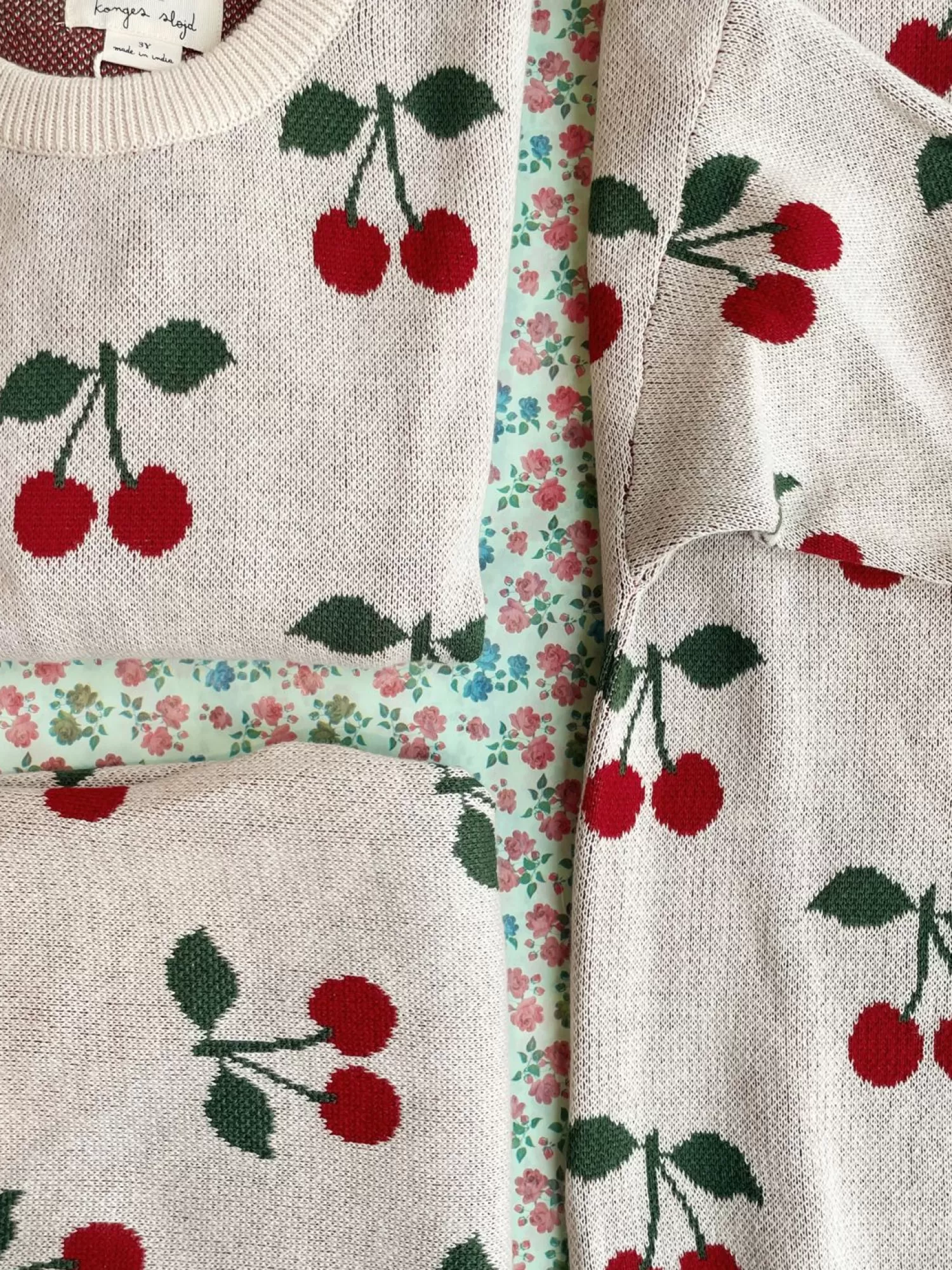 Born Konges Sløjd Lapis Strikbluse - Cherry