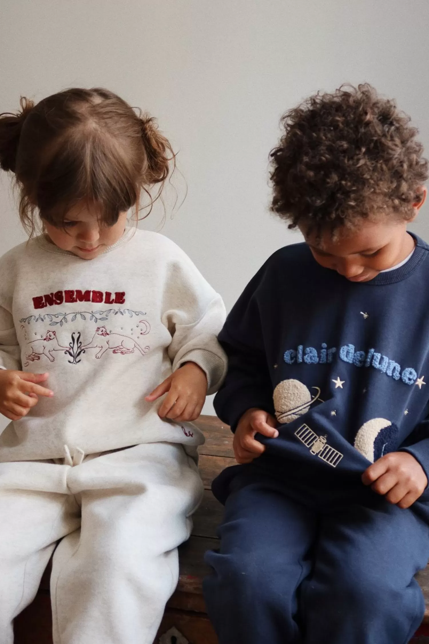 Born Konges Sløjd Lou Sweatshirt - Grey Melange
