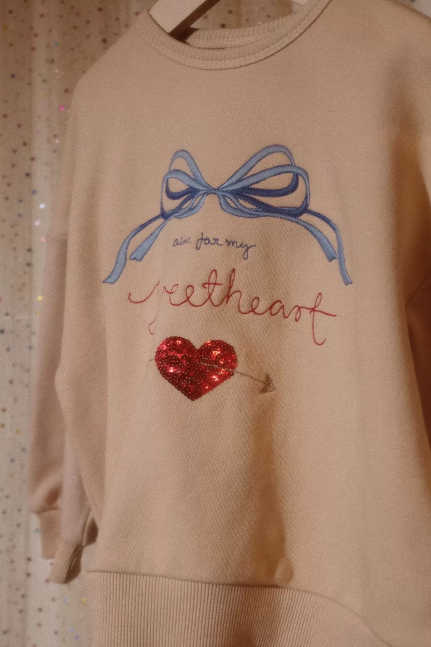 Born Konges Sløjd Lou Sweatshirt Glitter - Coeur Frappe