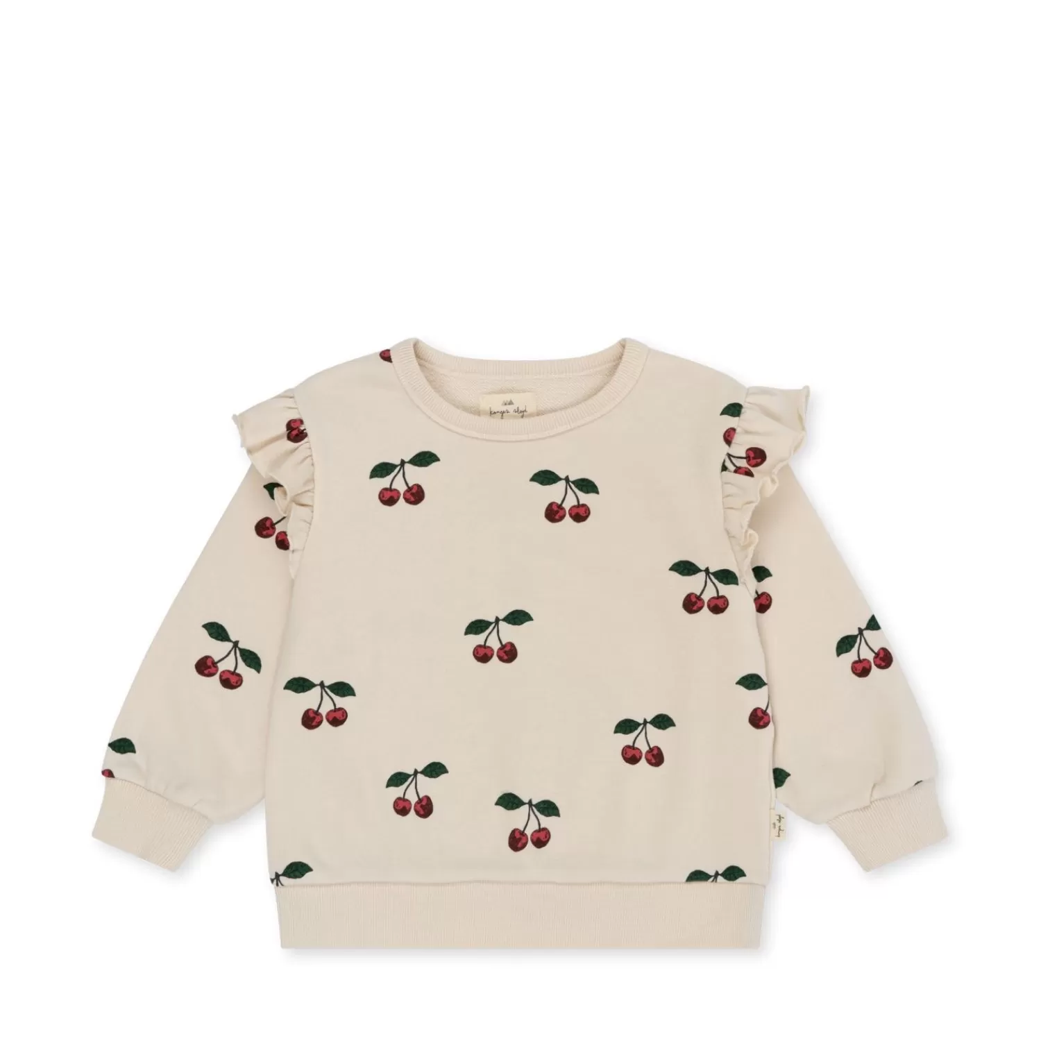 Born Konges Sløjd Lou Sweatshirt Med Flaeser - Ma Grande Cerise