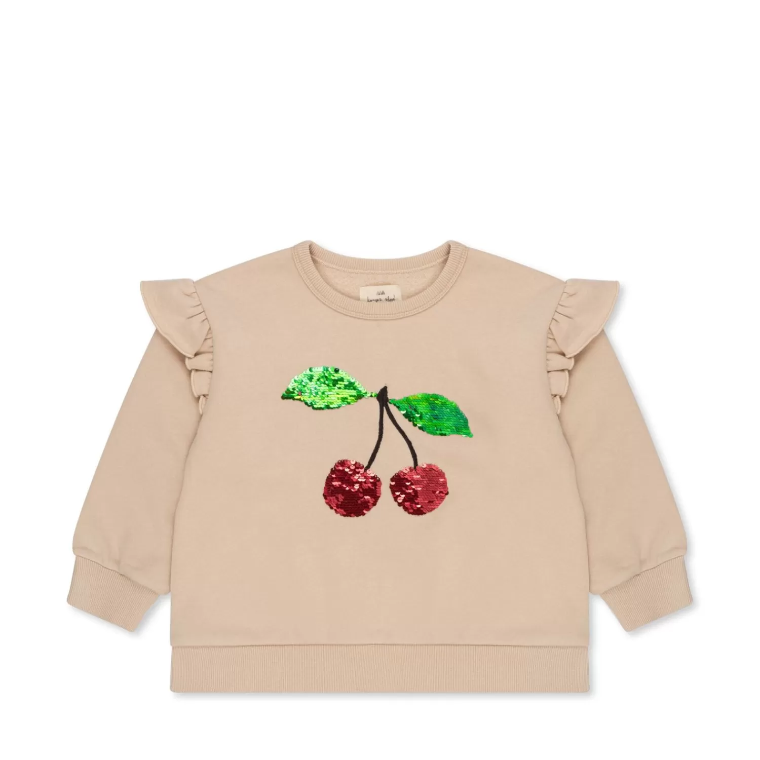 Born Konges Sløjd Lou Sweatshirt Med Flaeser - Smoke Gray