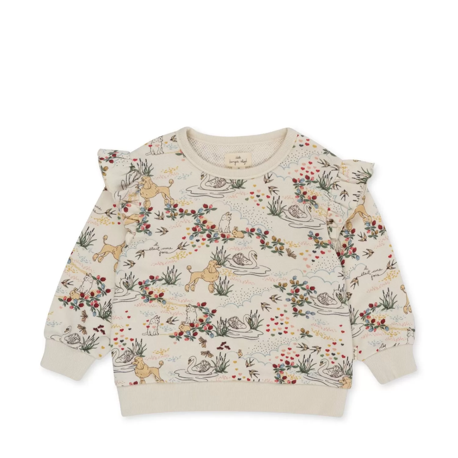 Born Konges Sløjd Loupy Lou Sweatshirt Med Flaeser - Mizumi
