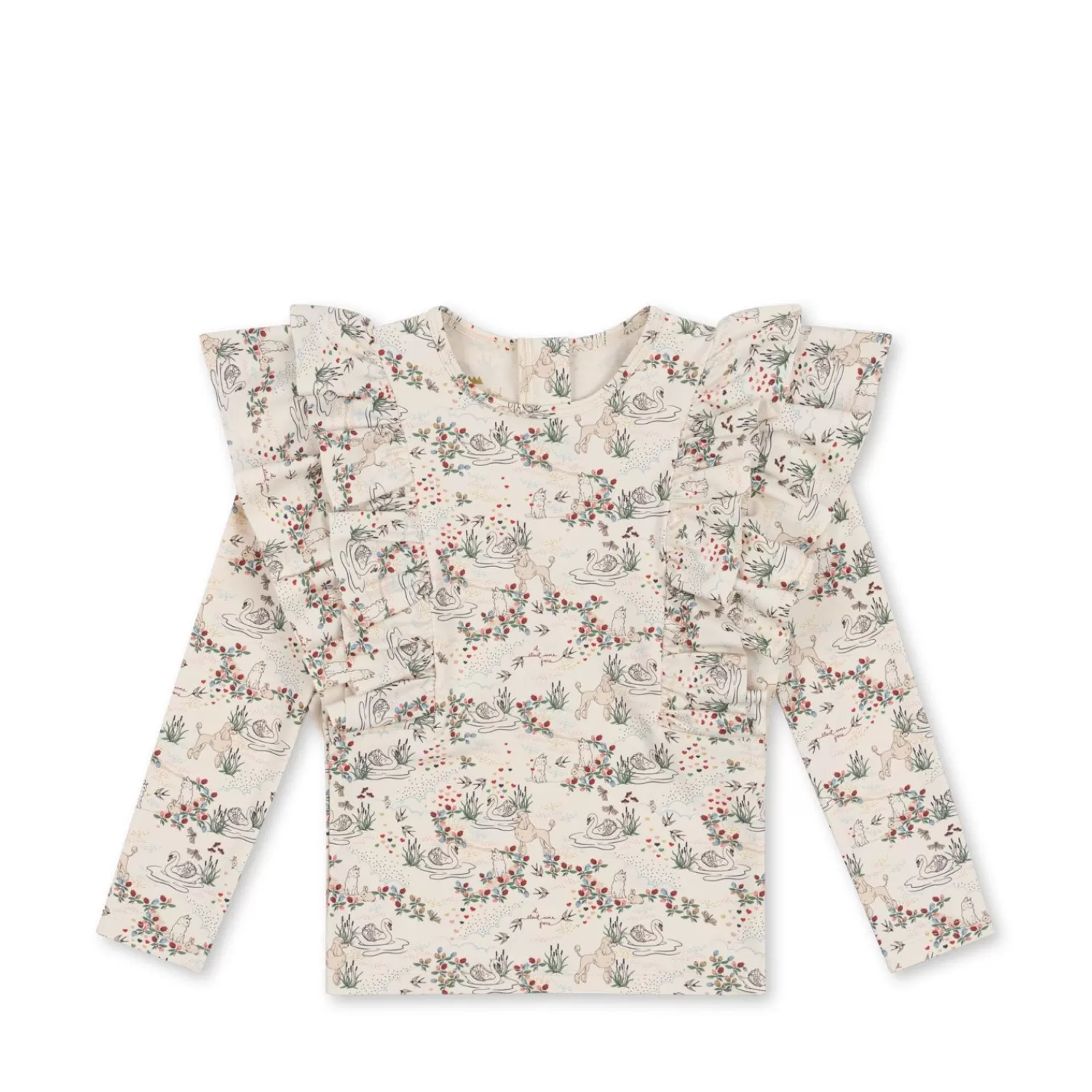 Born Konges Sløjd Manuca Badebluse Med Flaeser - Mizumi