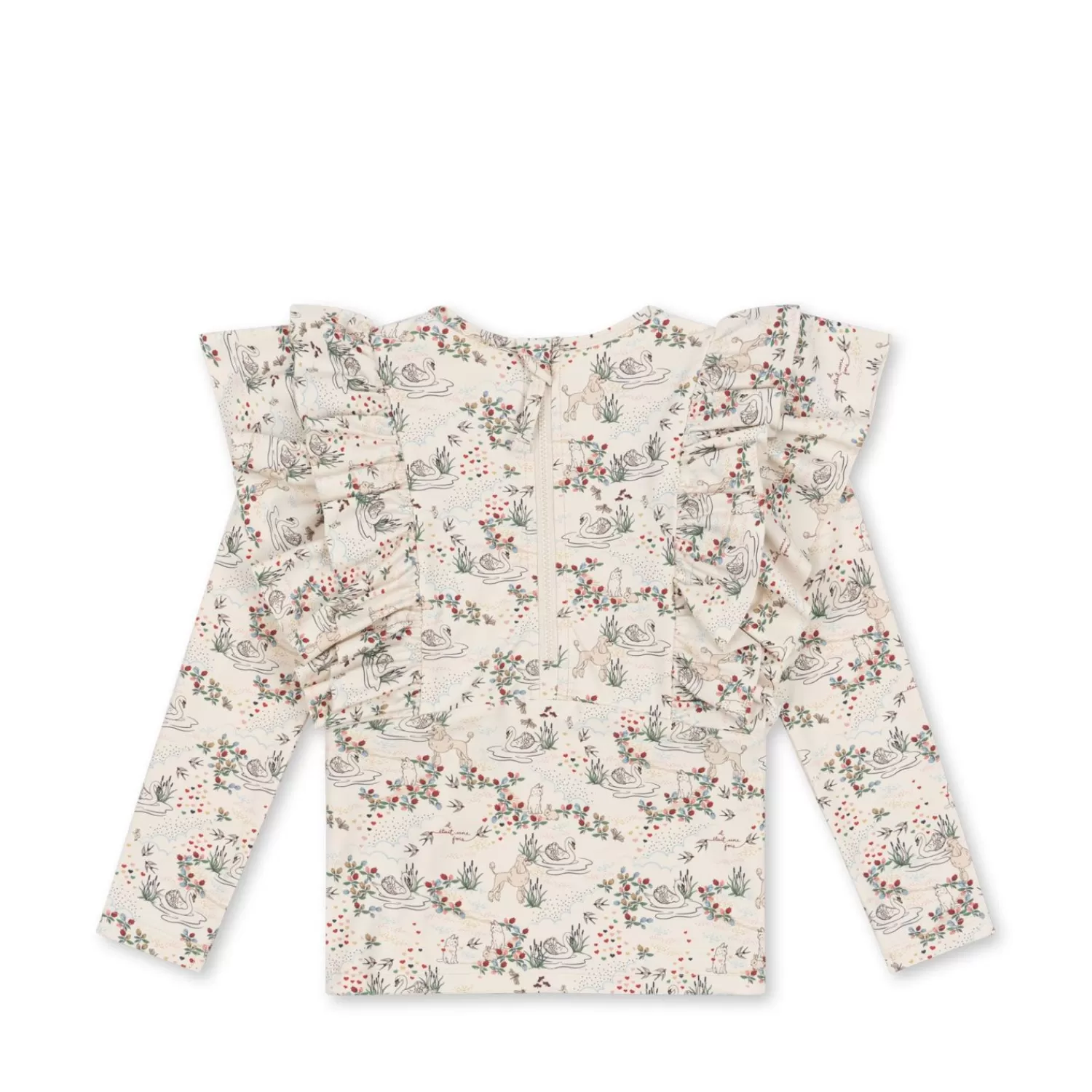 Born Konges Sløjd Manuca Badebluse Med Flaeser - Mizumi