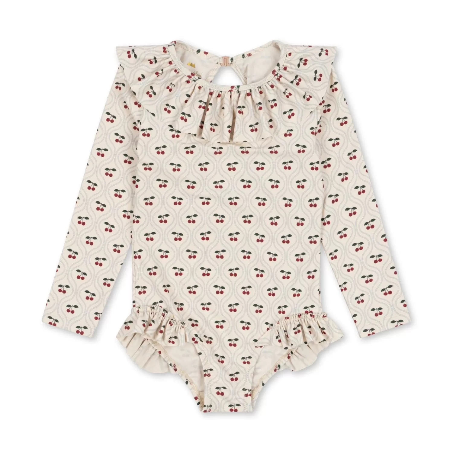 Born Konges Sløjd Manuca Ls Badedragt - Cherry Motif