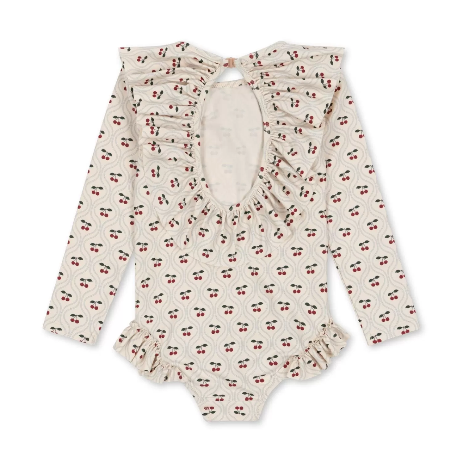 Born Konges Sløjd Manuca Ls Badedragt - Cherry Motif